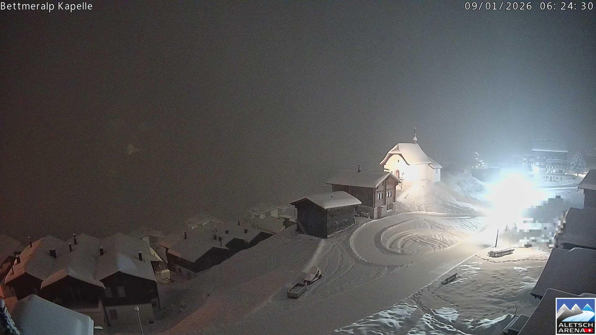 Archiv Foto Webcam Kapelle Bettmeralp