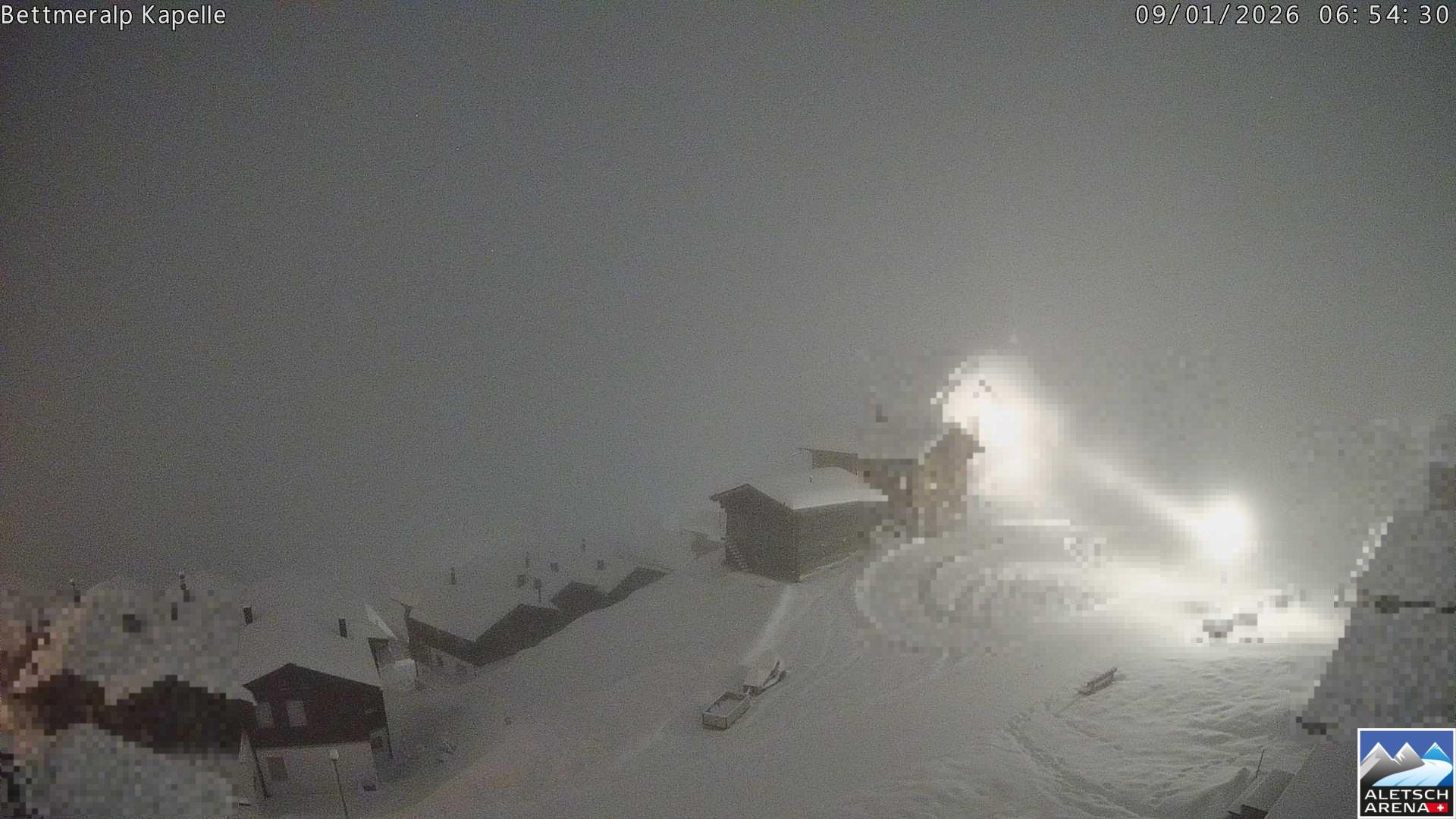 Archiv Foto Webcam Kapelle Bettmeralp