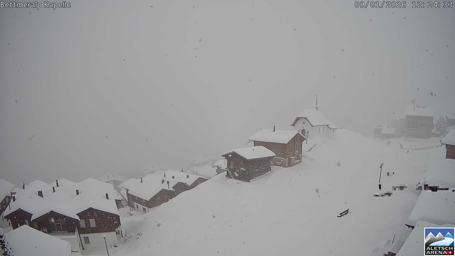 Archiv Foto Webcam Kapelle Bettmeralp