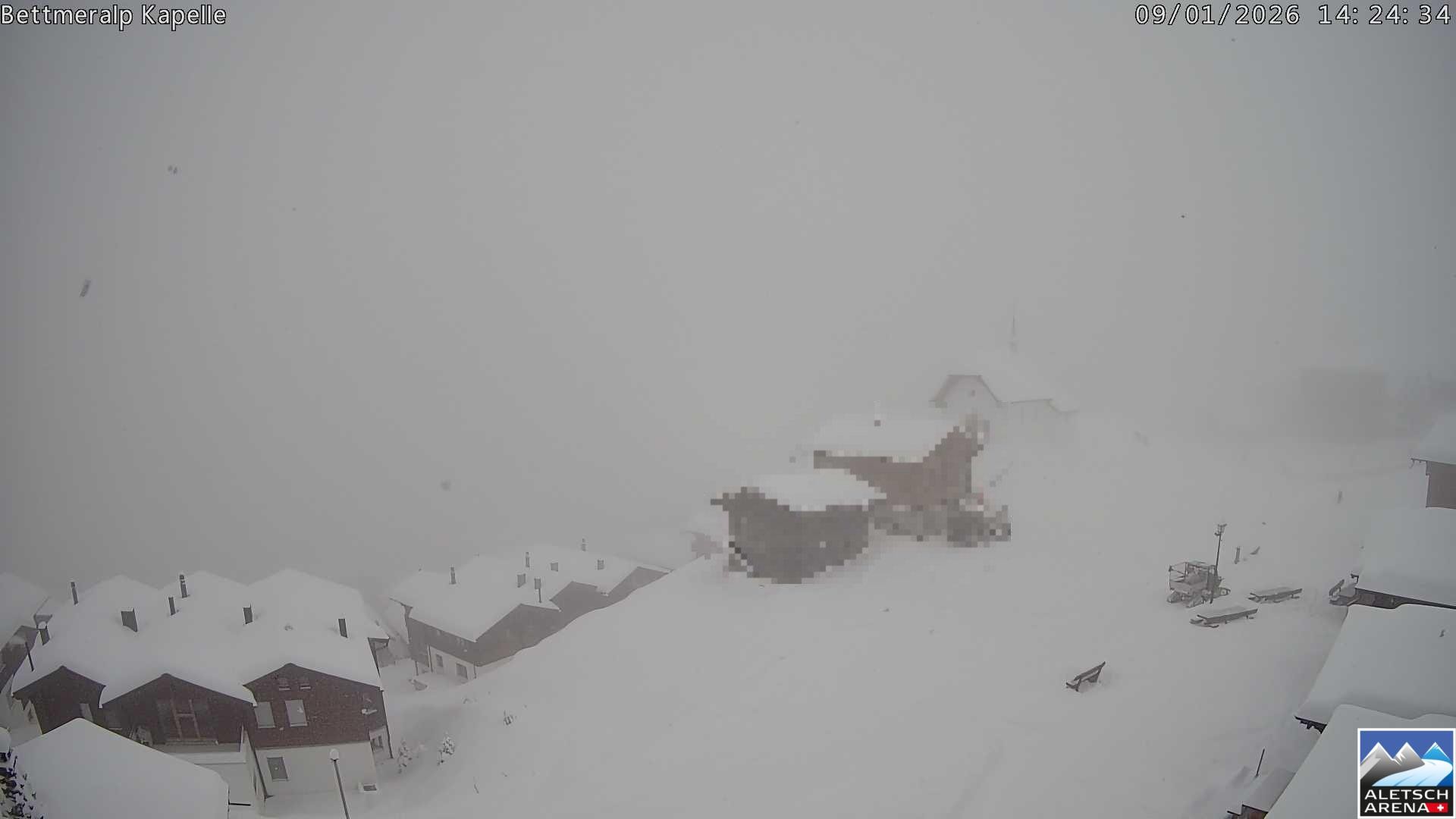 Archiv Foto Webcam Kapelle Bettmeralp