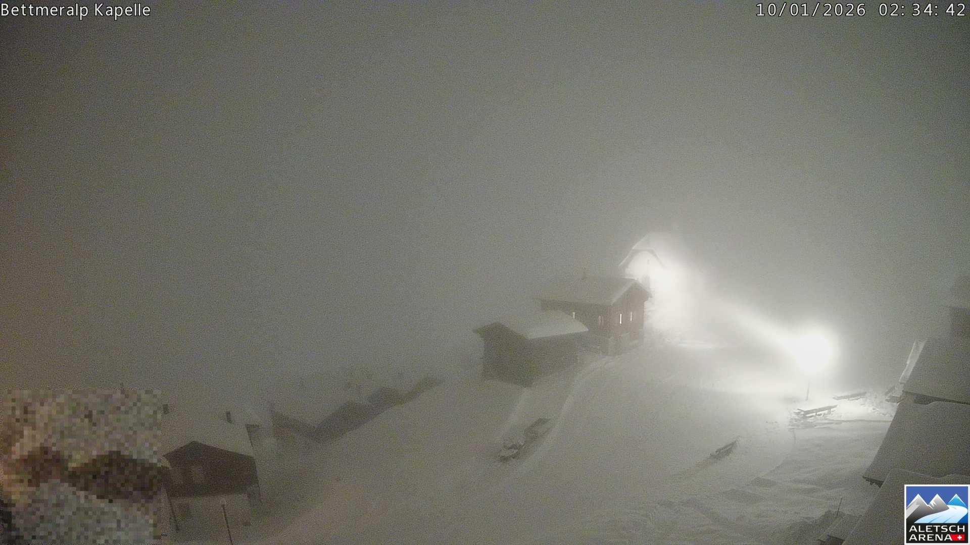 Archiv Foto Webcam Kapelle Bettmeralp