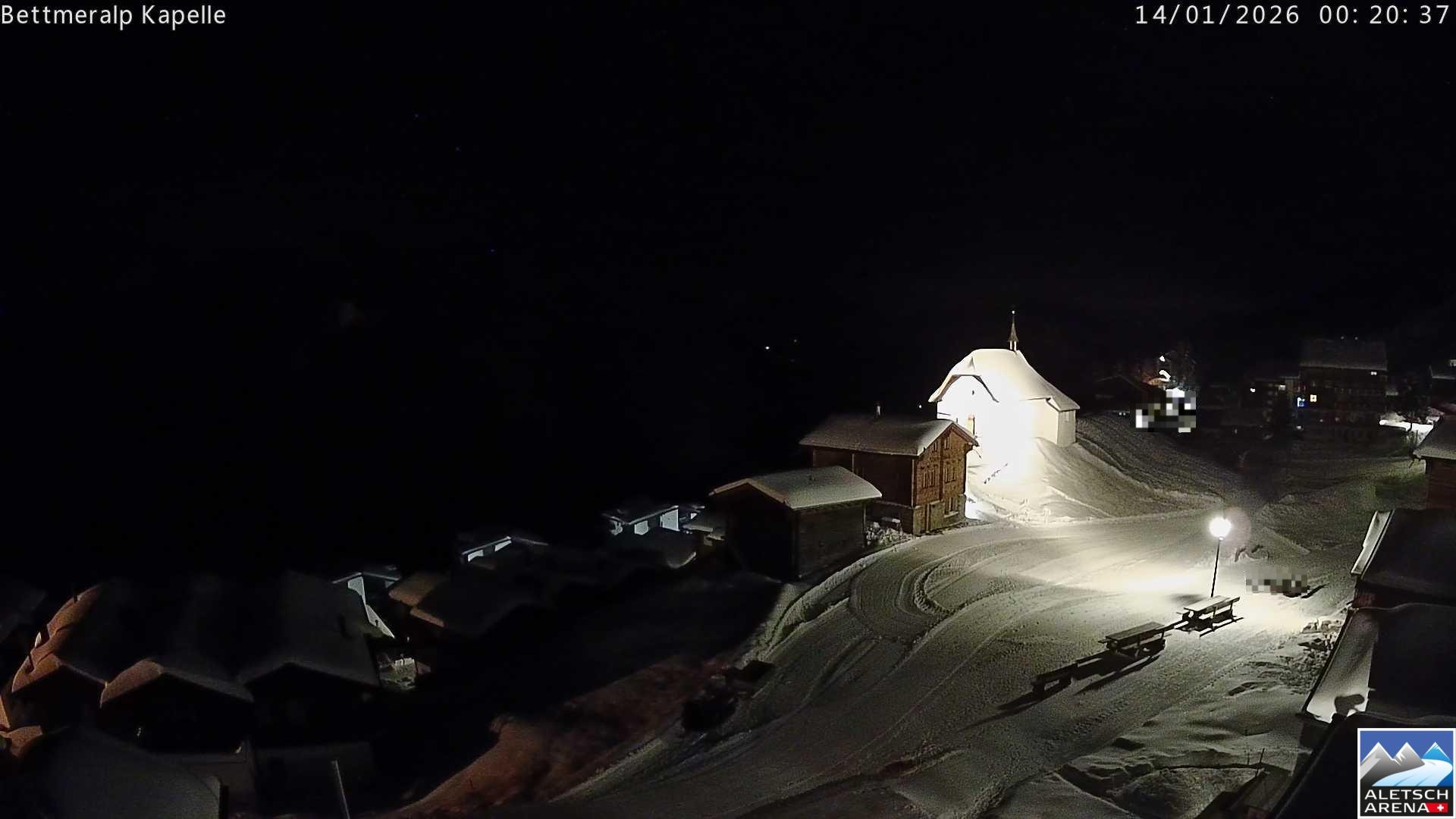Archiv Foto Webcam Kapelle Bettmeralp