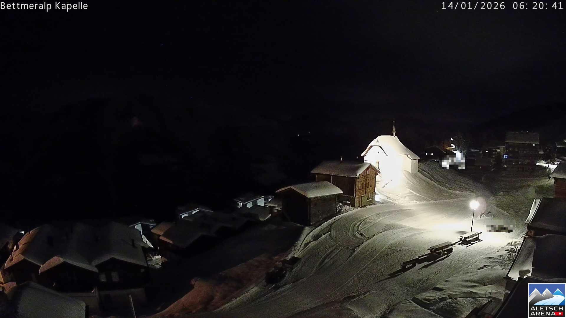 Archiv Foto Webcam Kapelle Bettmeralp