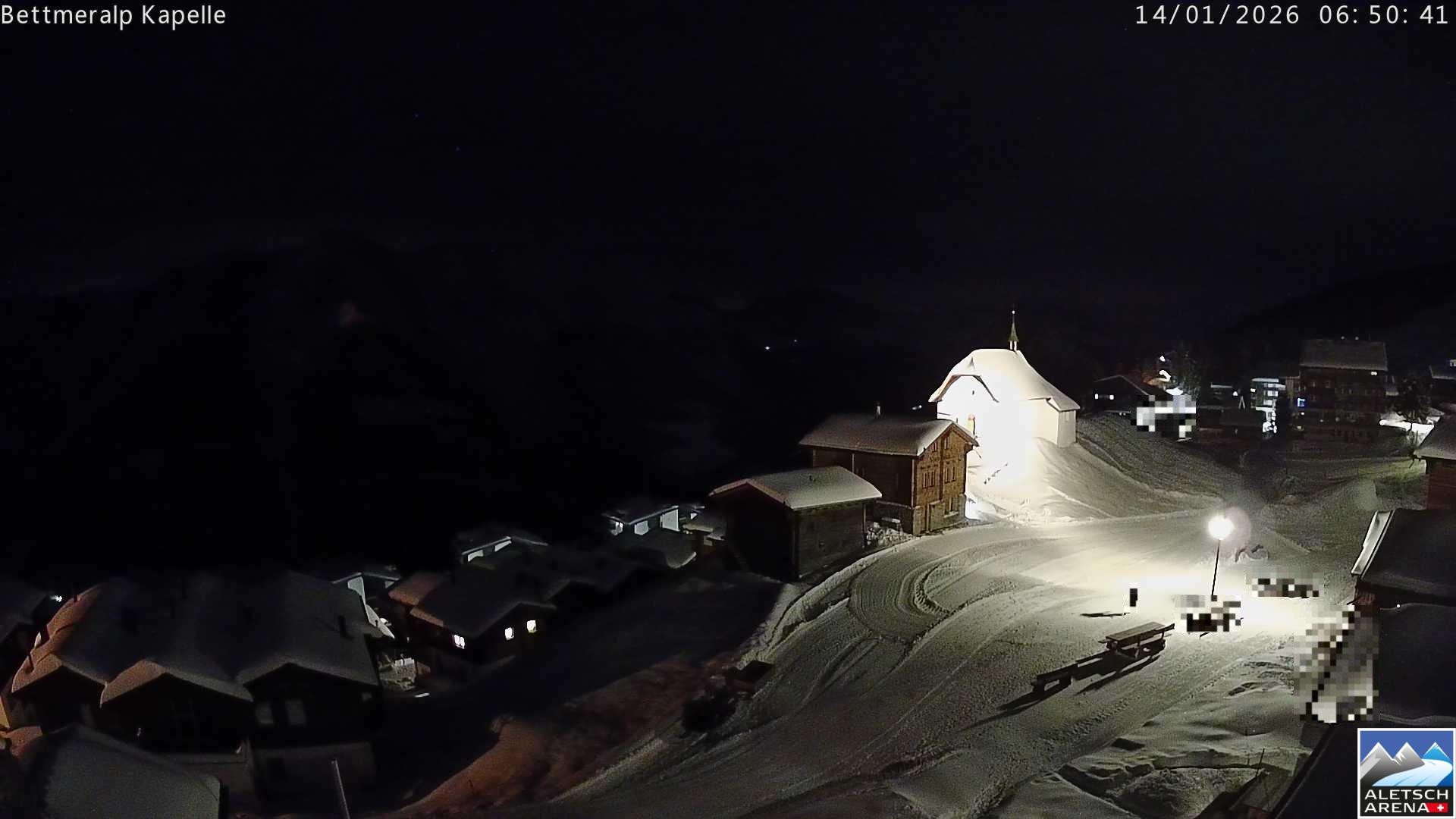 Archiv Foto Webcam Kapelle Bettmeralp