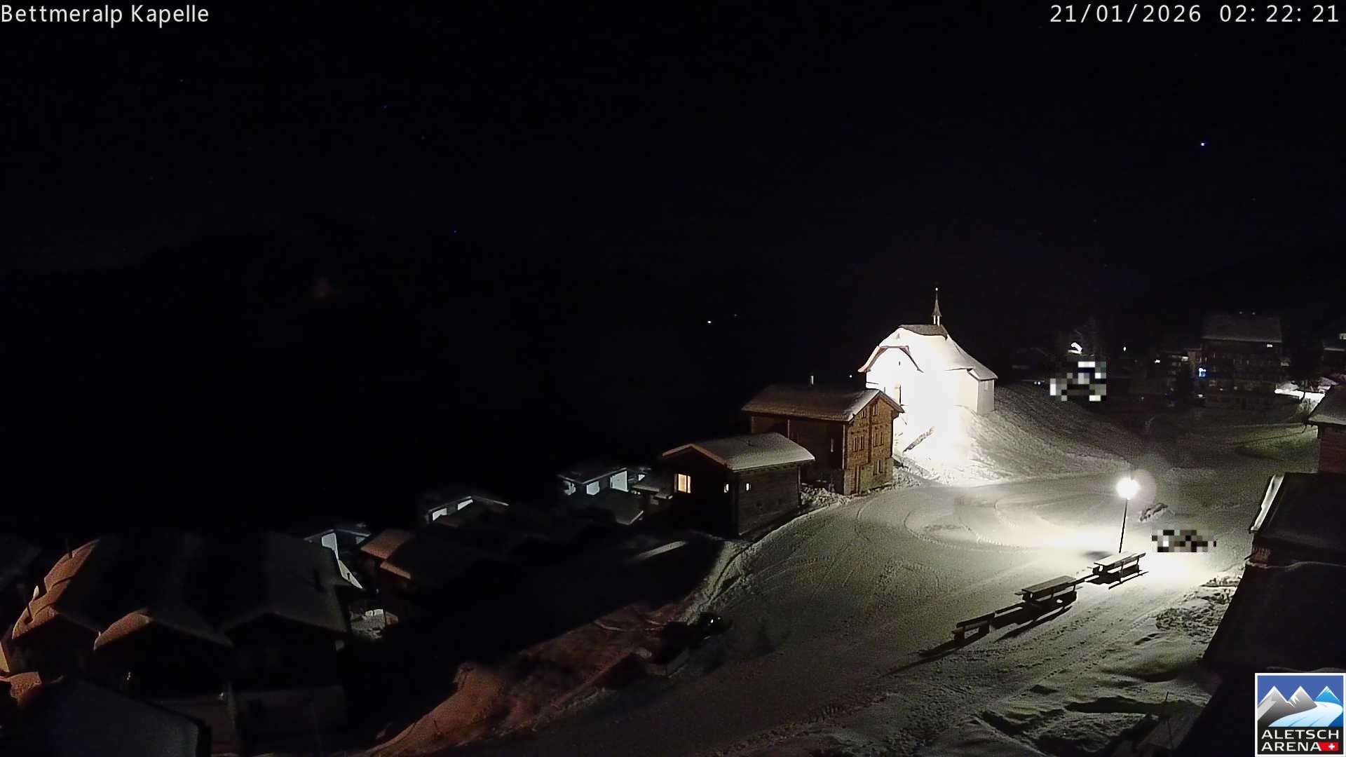 Archiv Foto Webcam Kapelle Bettmeralp