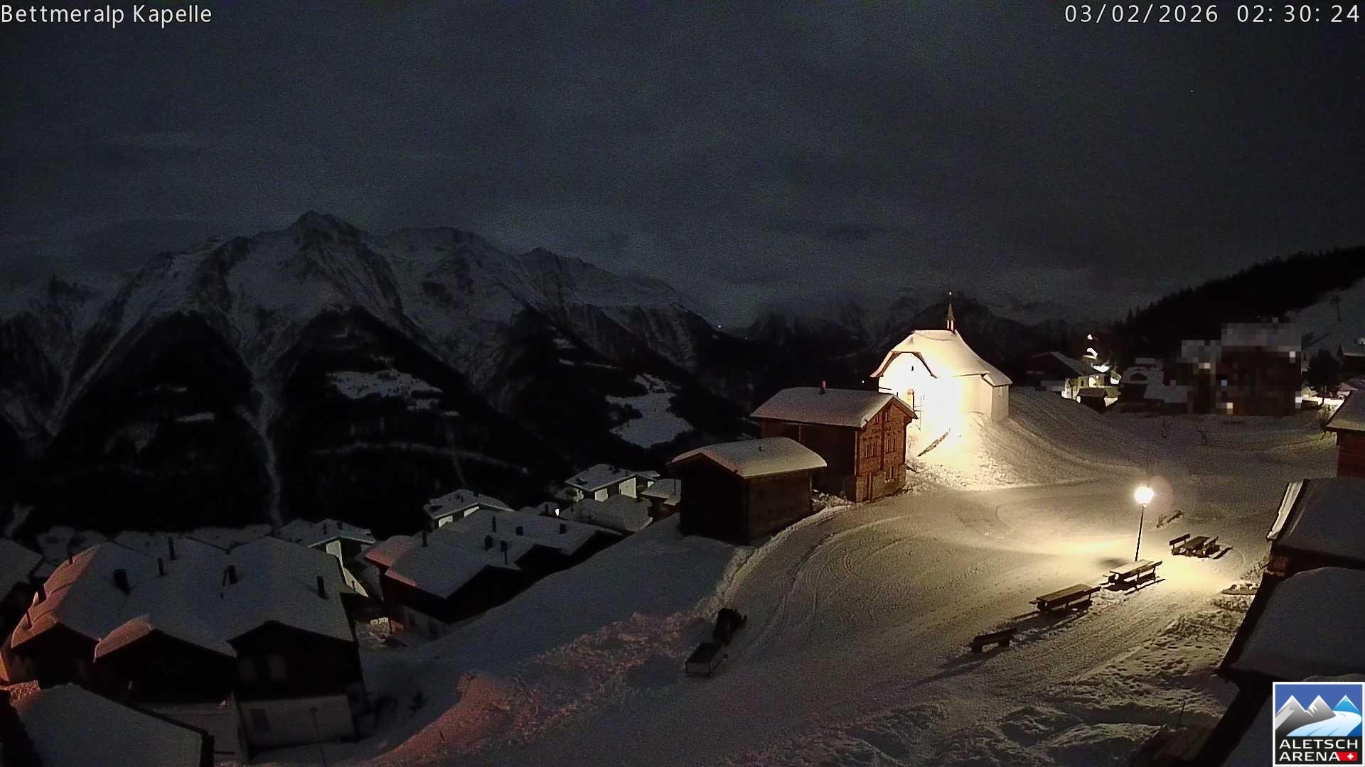 Archiv Foto Webcam Kapelle Bettmeralp