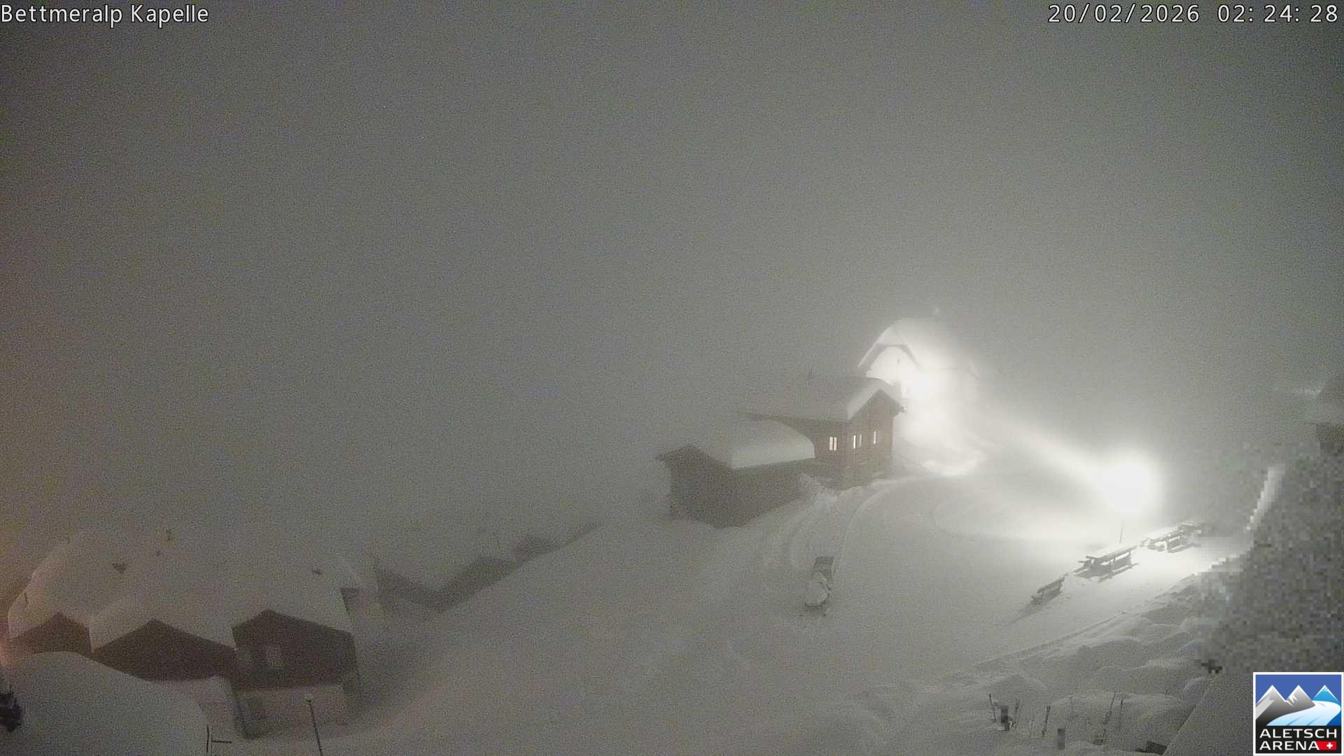 Archiv Foto Webcam Kapelle Bettmeralp