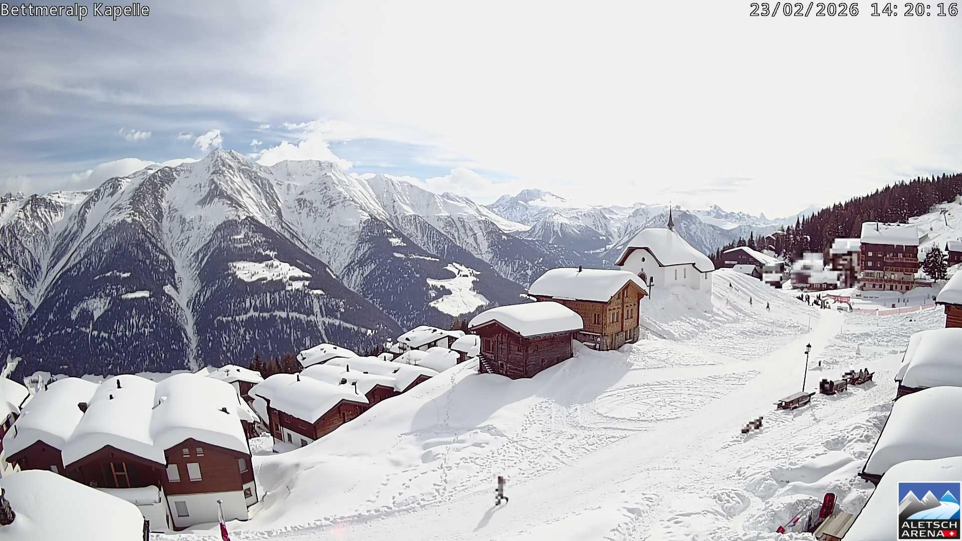 Archiv Foto Webcam Kapelle Bettmeralp