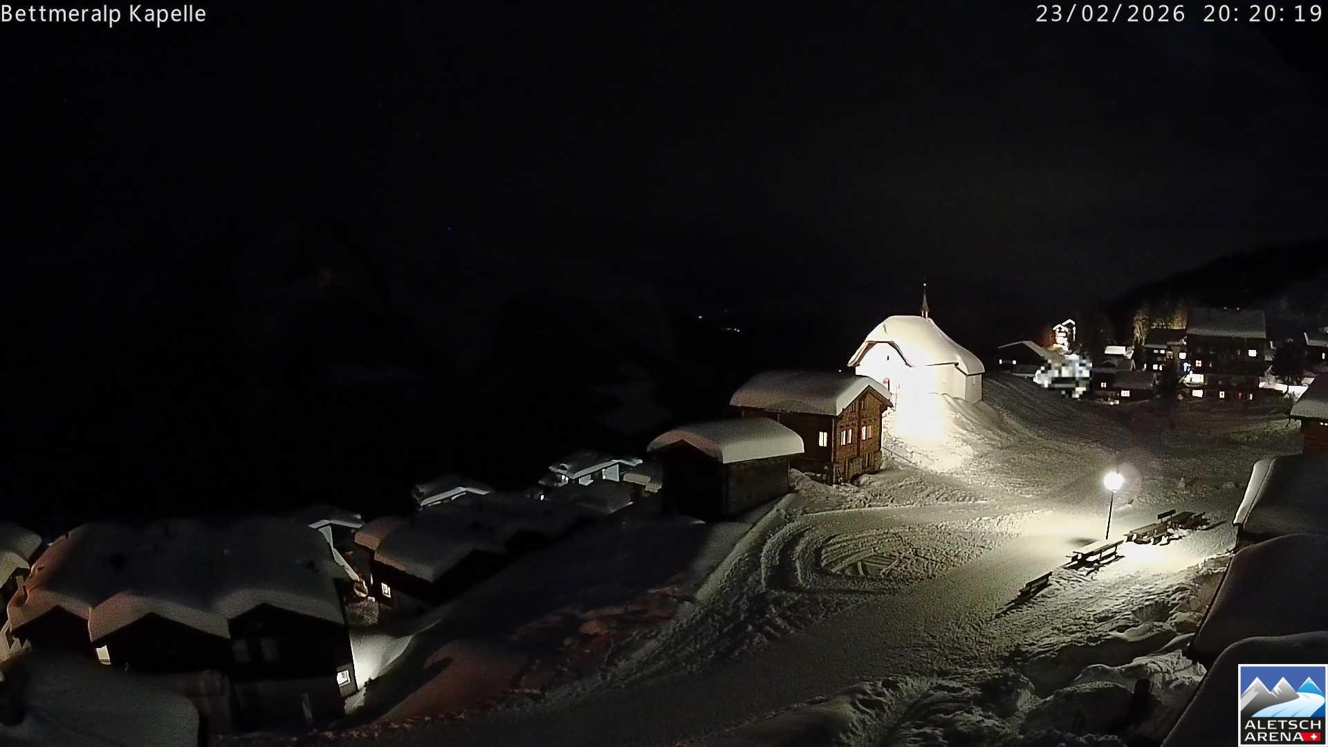 Archiv Foto Webcam Kapelle Bettmeralp