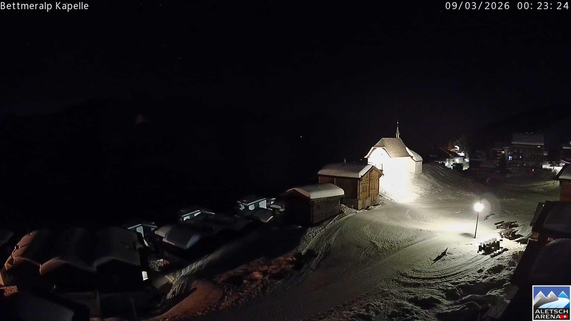 Archiv Foto Webcam Kapelle Bettmeralp