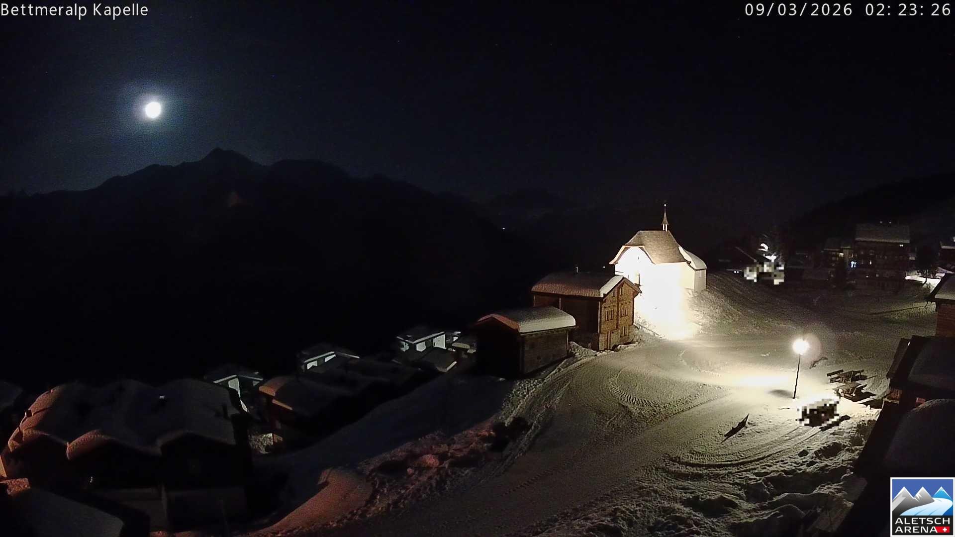 Archiv Foto Webcam Kapelle Bettmeralp