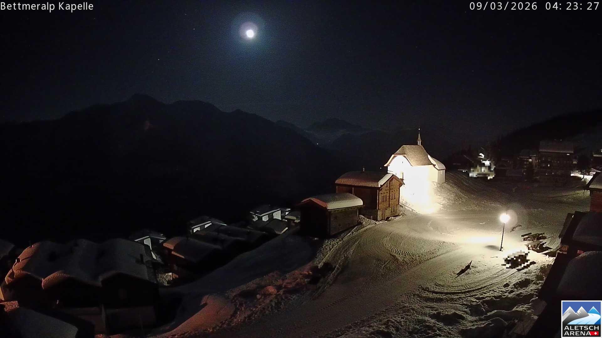 Archiv Foto Webcam Kapelle Bettmeralp