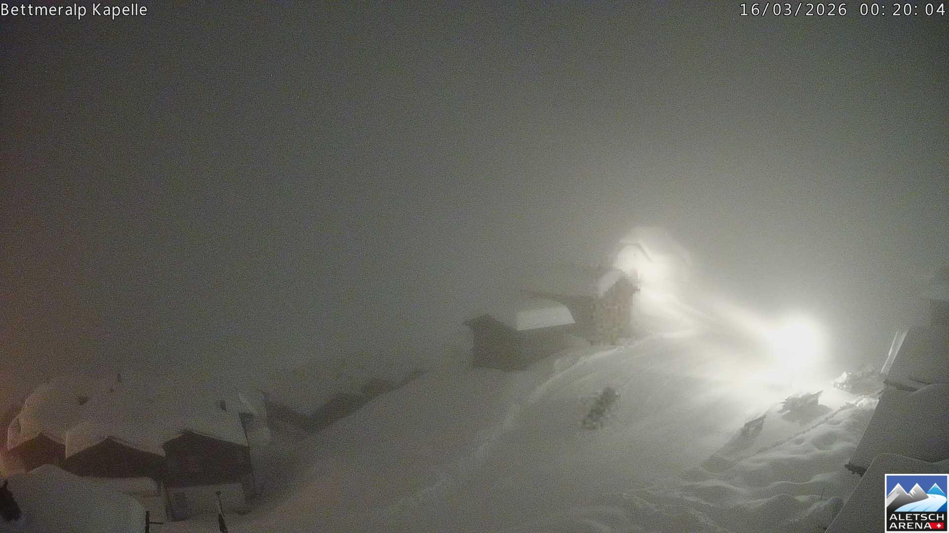 Archiv Foto Webcam Kapelle Bettmeralp