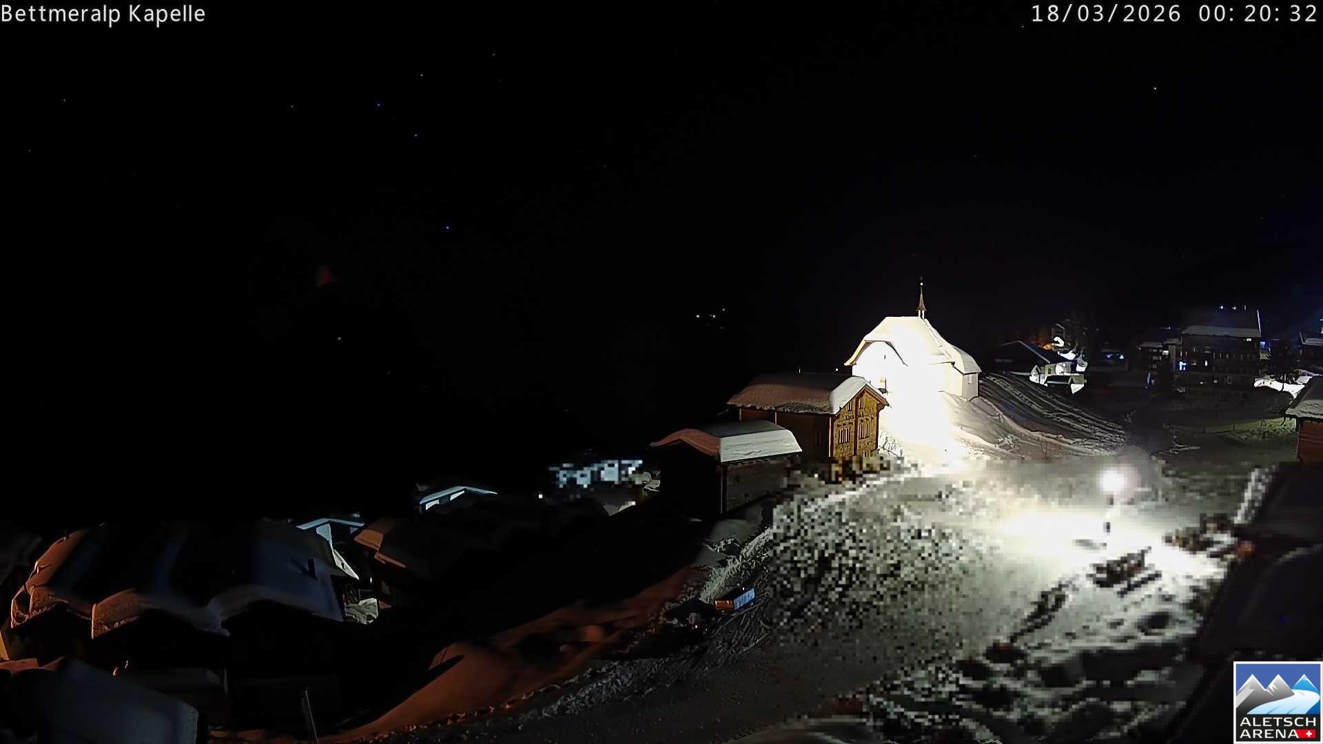 Archiv Foto Webcam Kapelle Bettmeralp