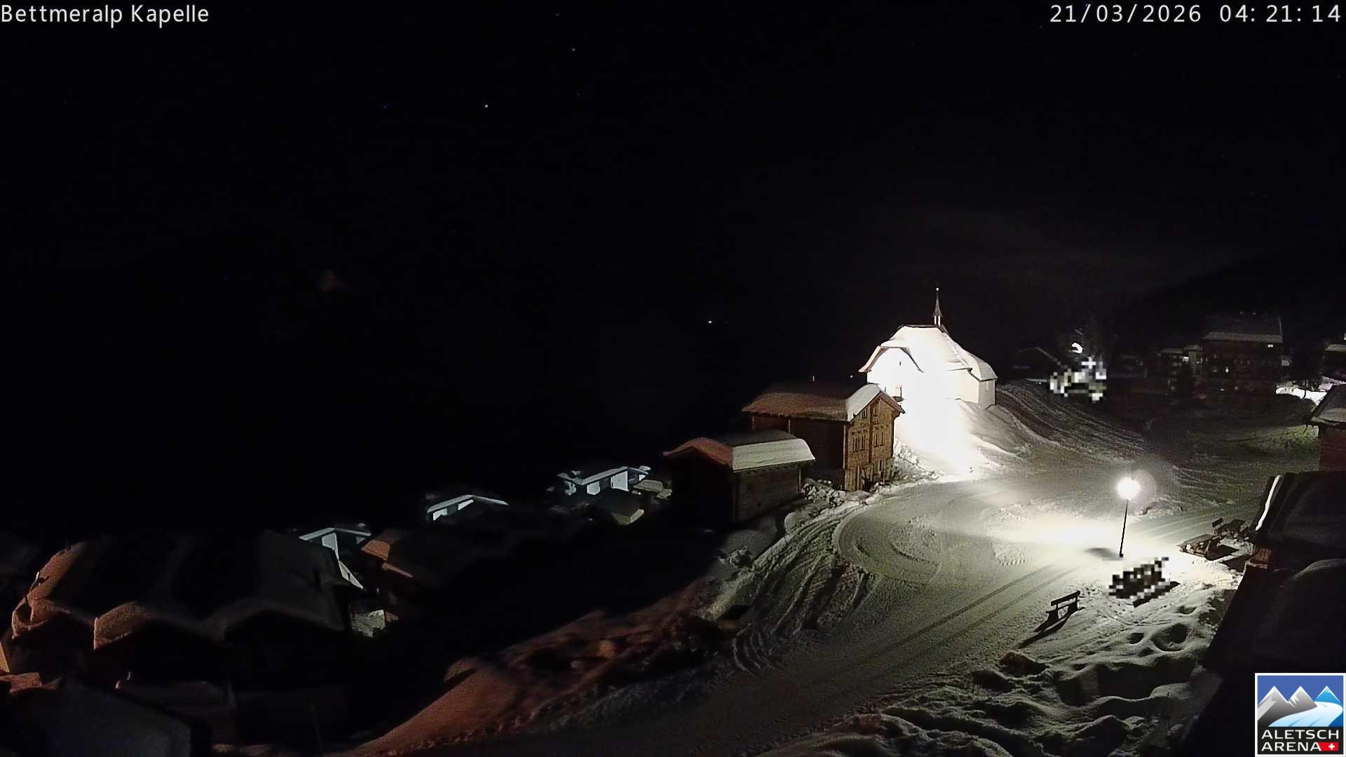 Archiv Foto Webcam Kapelle Bettmeralp