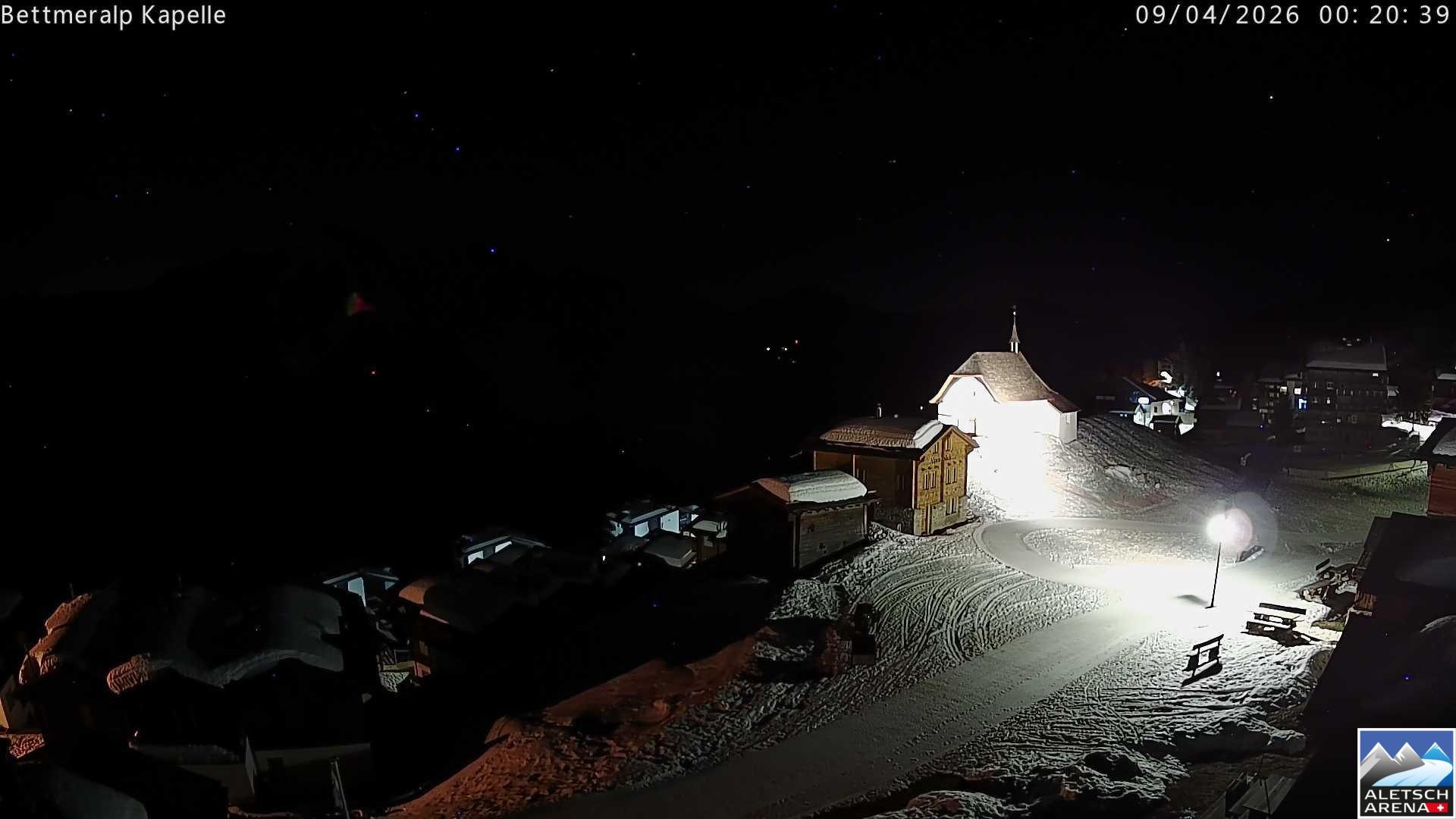Archiv Foto Webcam Kapelle Bettmeralp