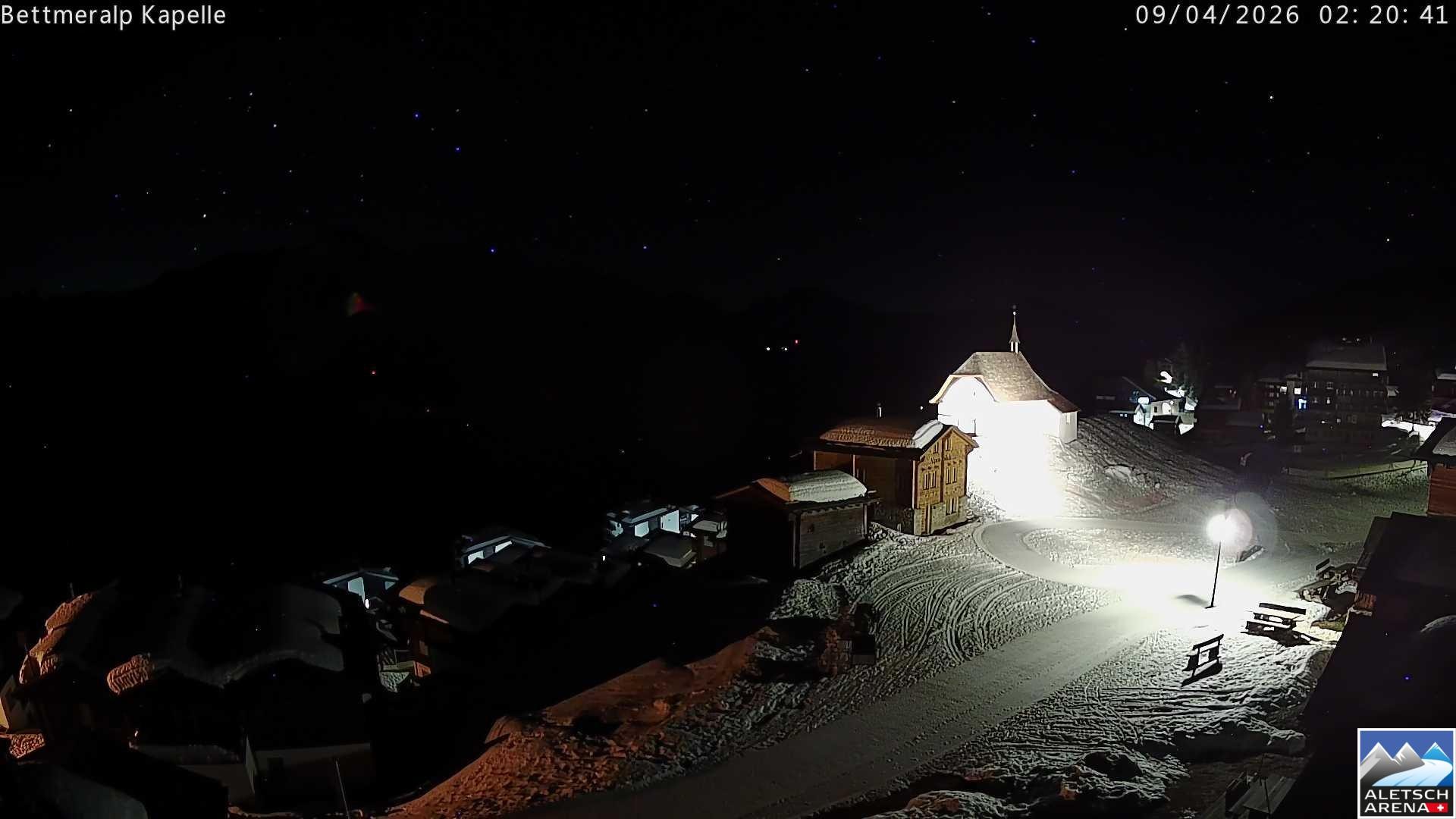 Archiv Foto Webcam Kapelle Bettmeralp