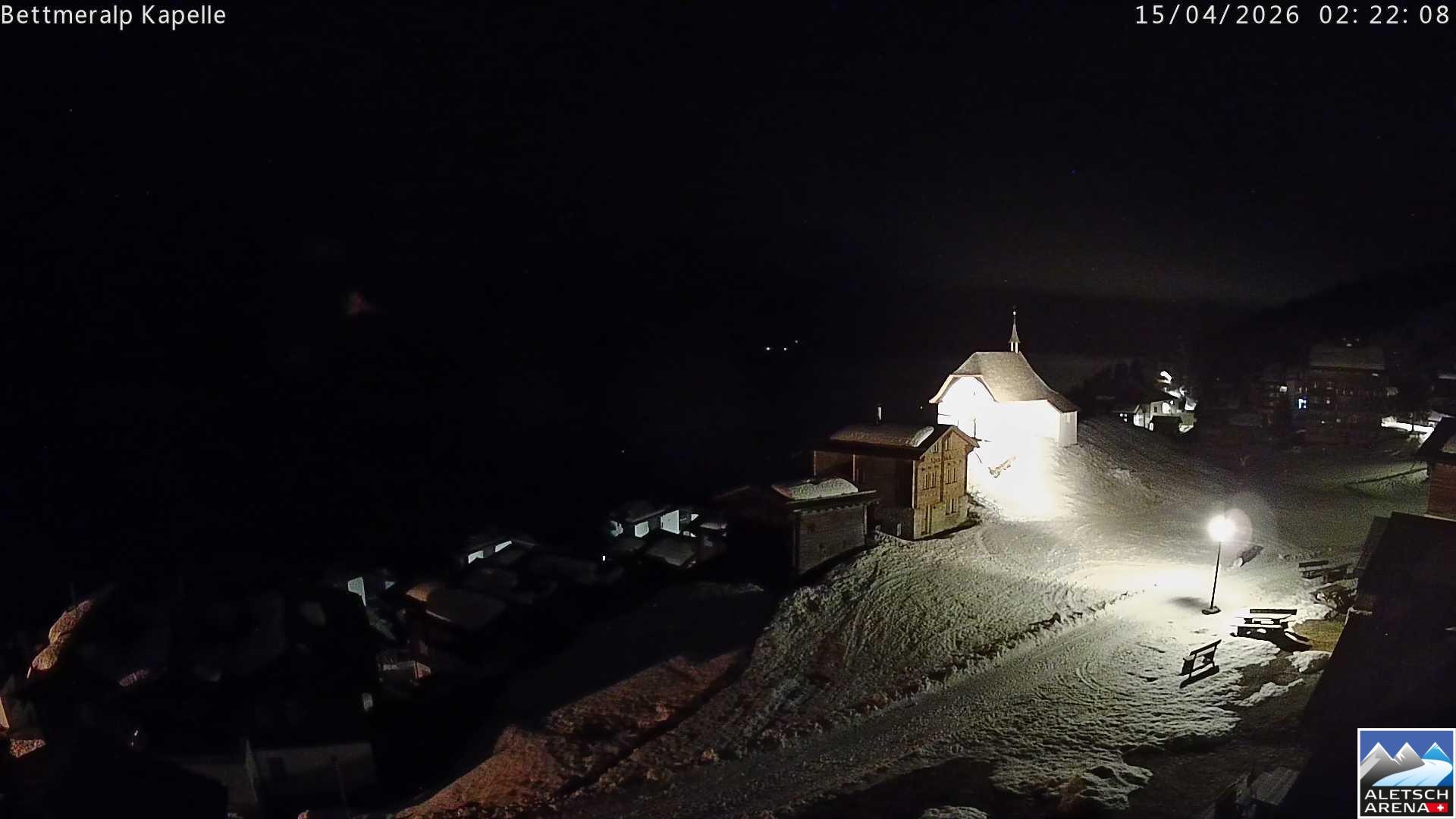 Archiv Foto Webcam Kapelle Bettmeralp