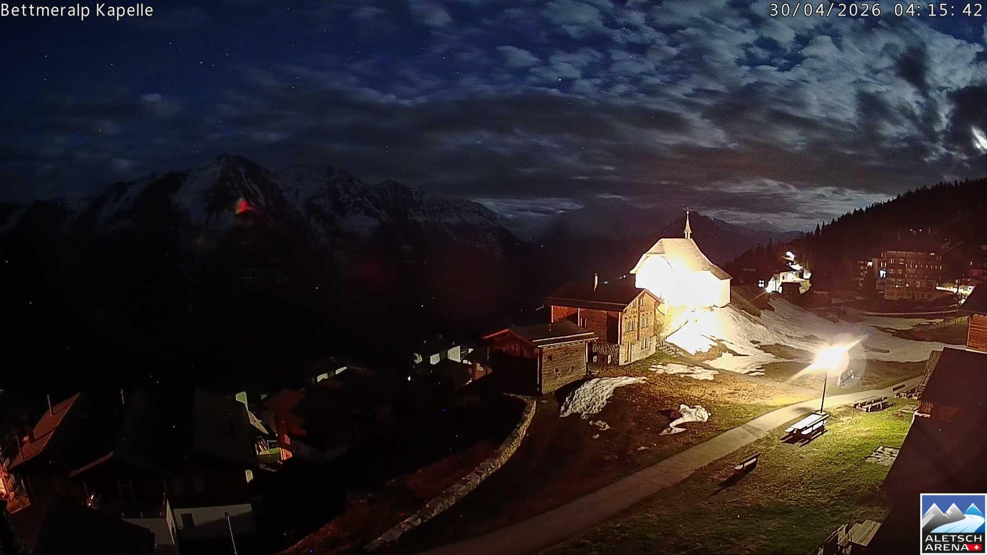 Archiv Foto Webcam Kapelle Bettmeralp