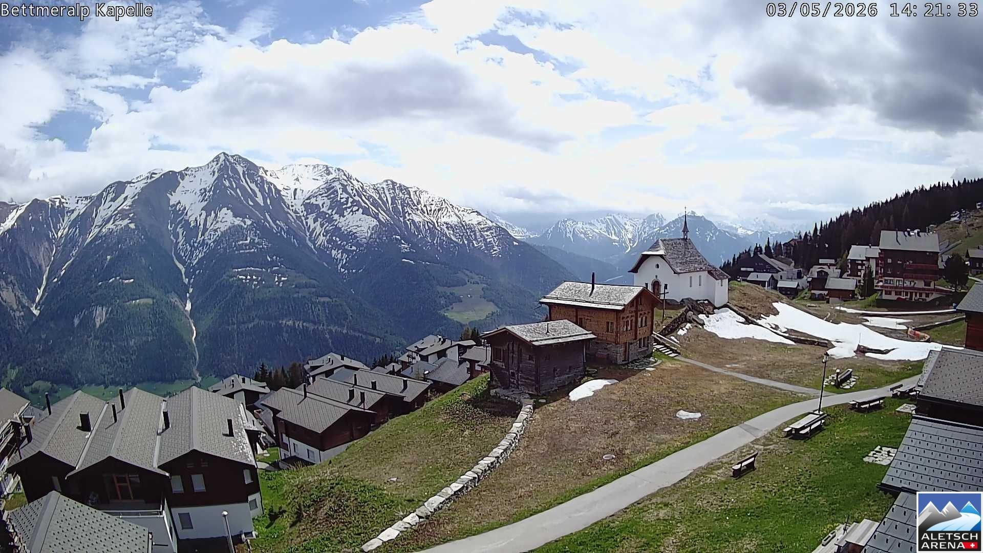 Archiv Foto Webcam Kapelle Bettmeralp