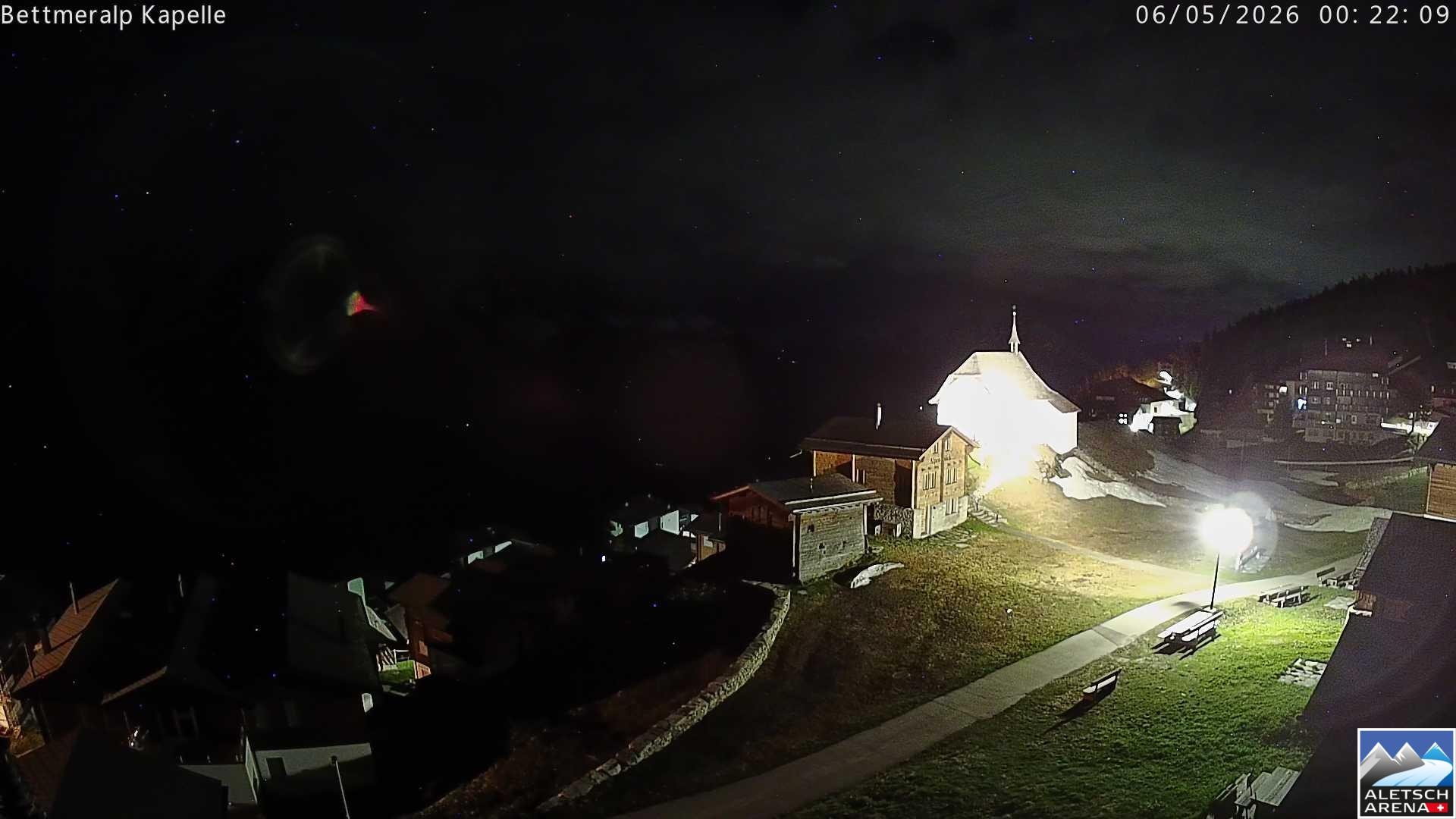Archiv Foto Webcam Kapelle Bettmeralp