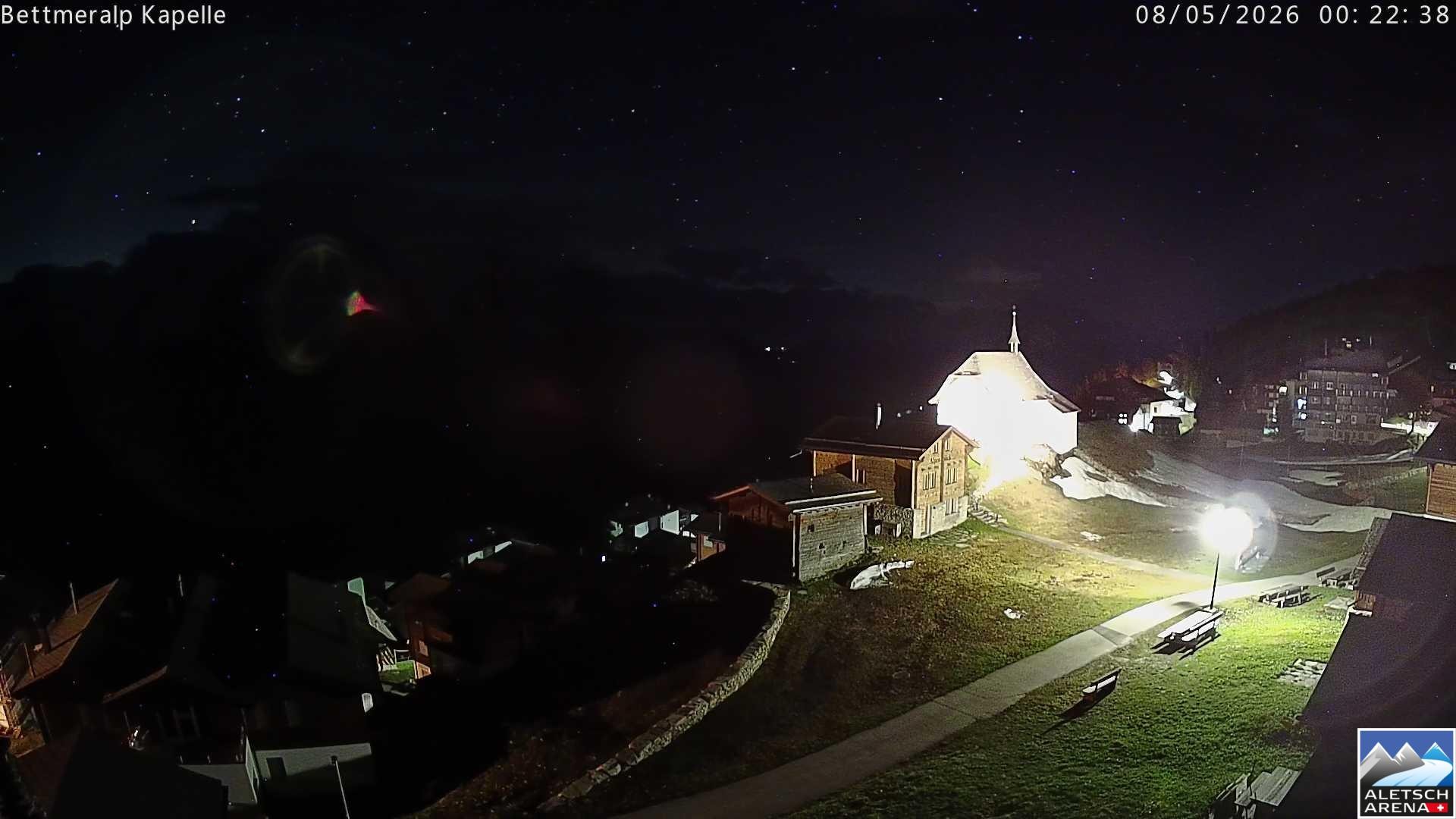 Archiv Foto Webcam Kapelle Bettmeralp