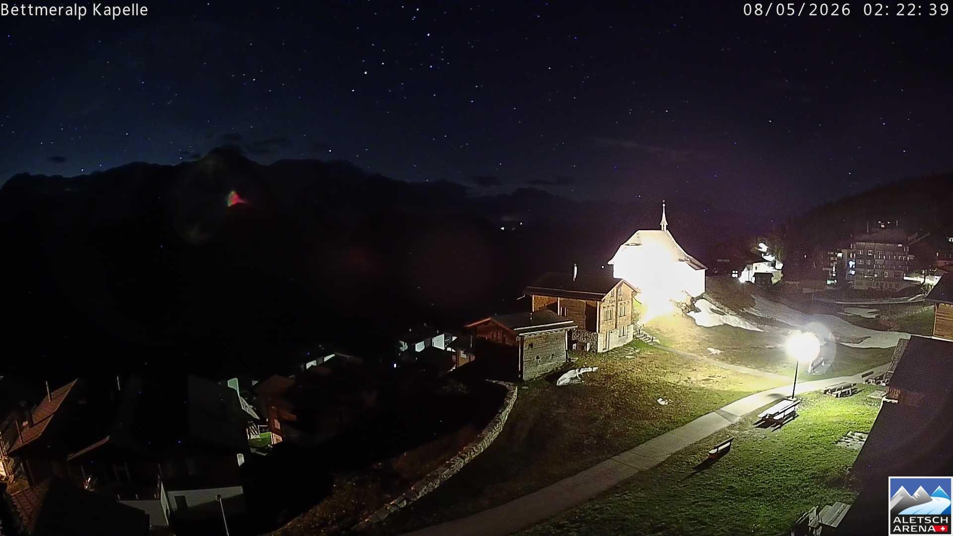 Archiv Foto Webcam Kapelle Bettmeralp