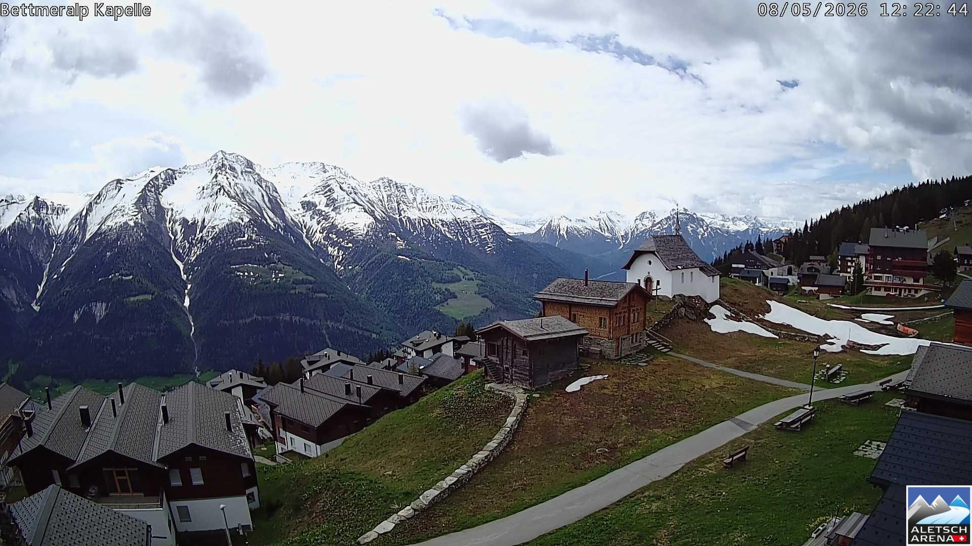 Archiv Foto Webcam Kapelle Bettmeralp