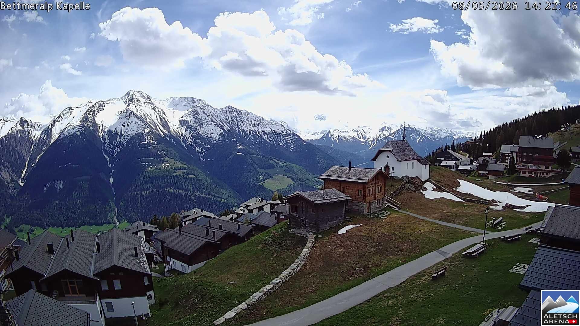 Archiv Foto Webcam Kapelle Bettmeralp