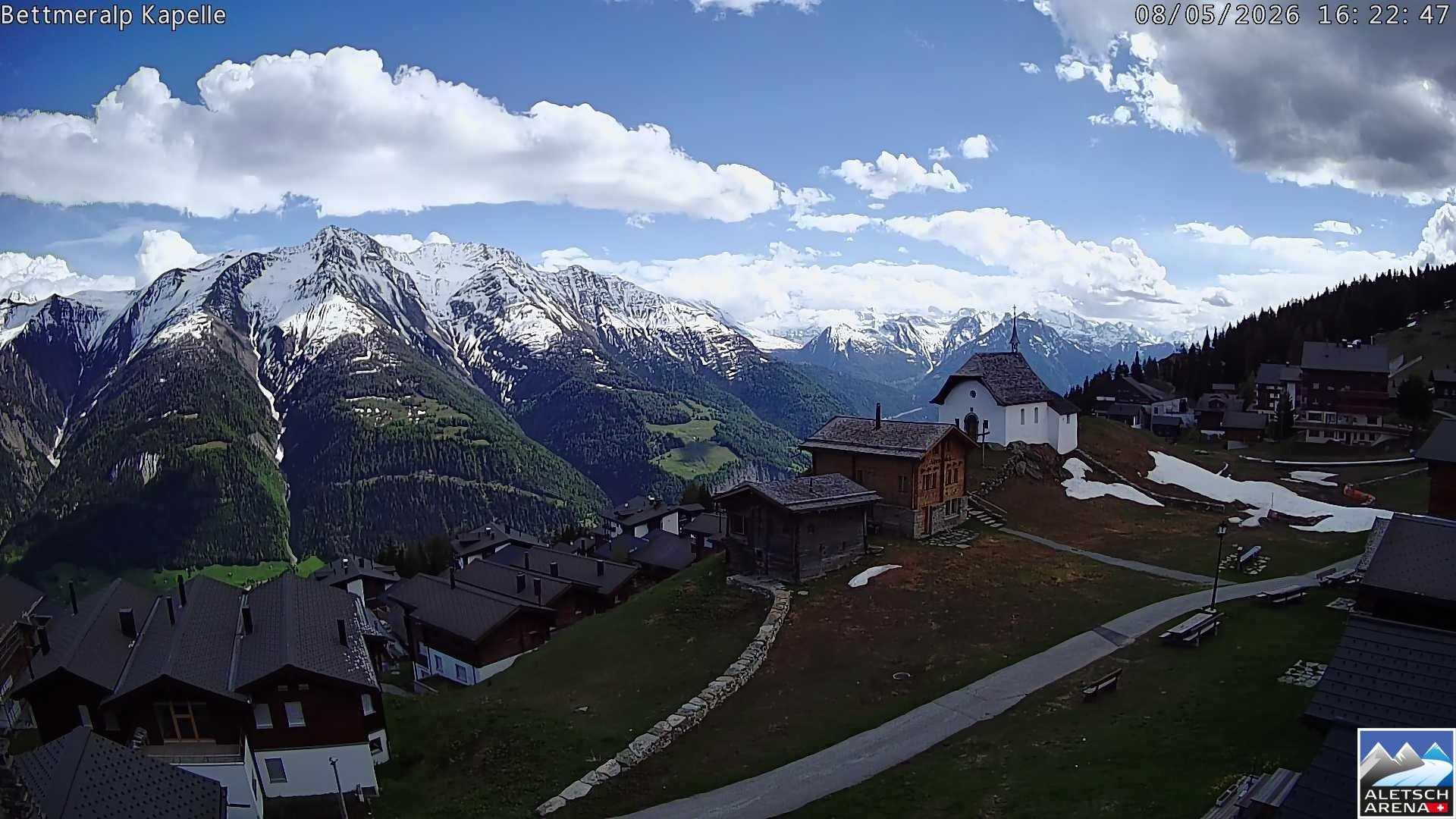 Archiv Foto Webcam Kapelle Bettmeralp