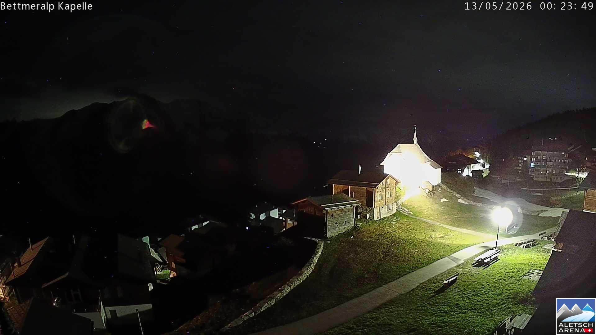 Archiv Foto Webcam Kapelle Bettmeralp