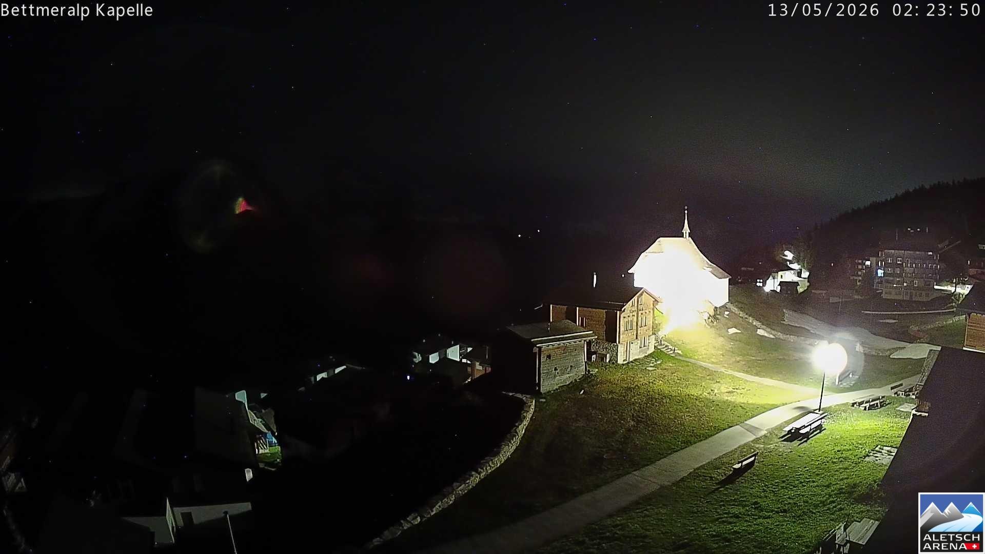 Archiv Foto Webcam Kapelle Bettmeralp