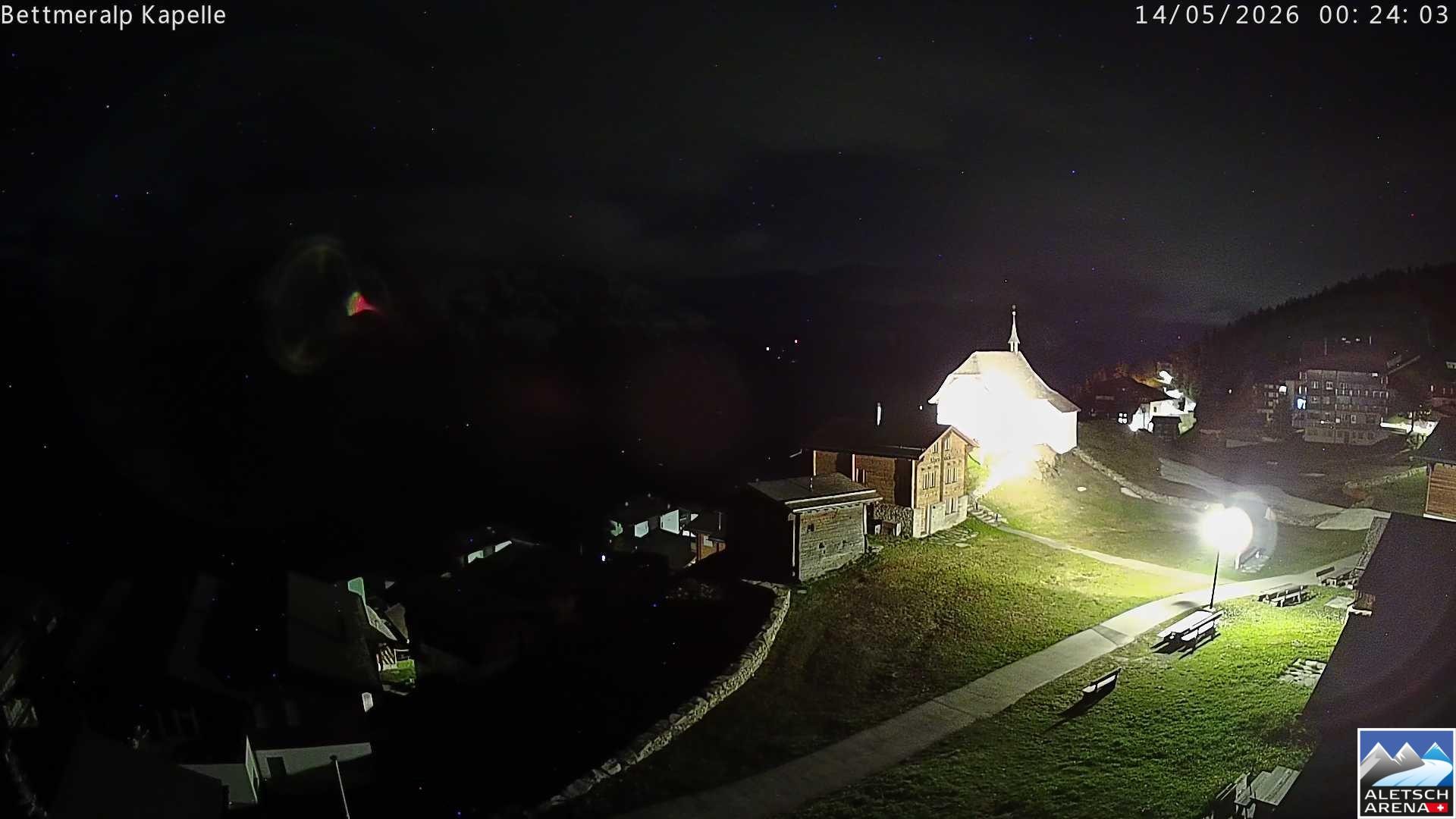Archiv Foto Webcam Kapelle Bettmeralp