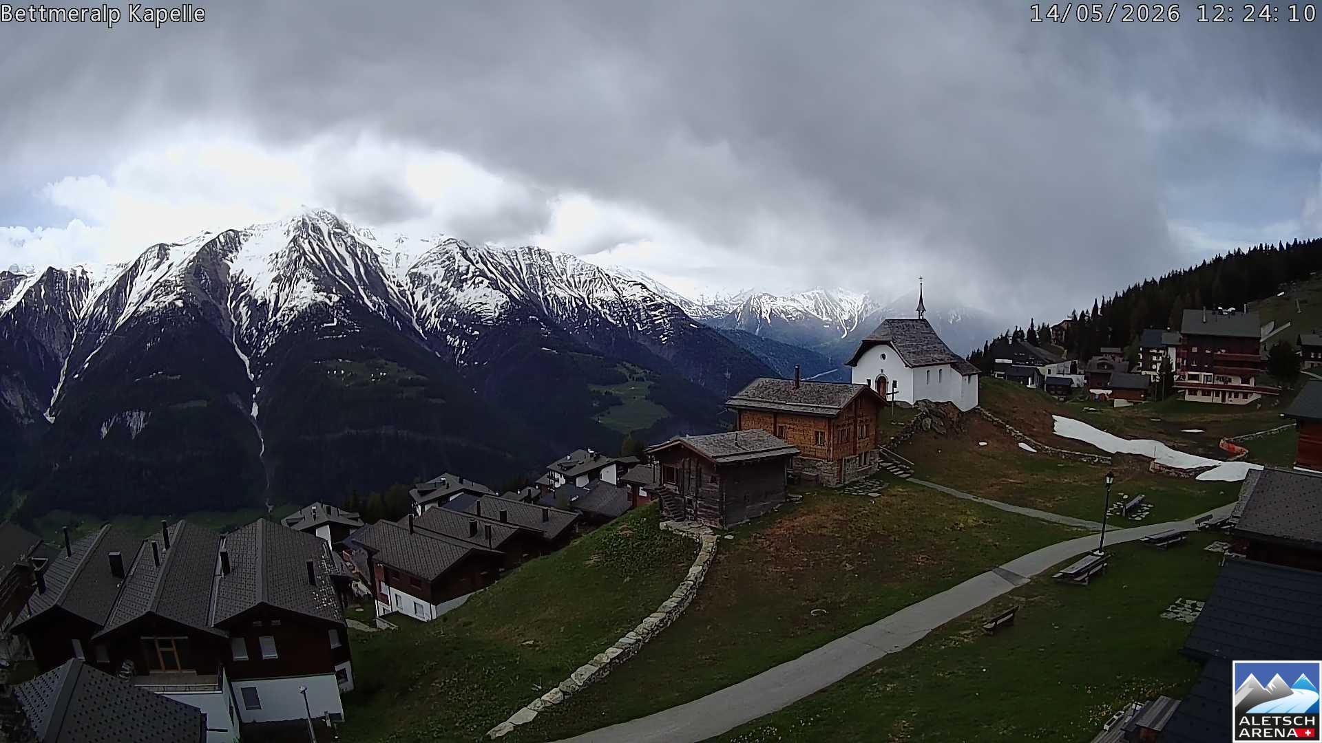 Archiv Foto Webcam Kapelle Bettmeralp
