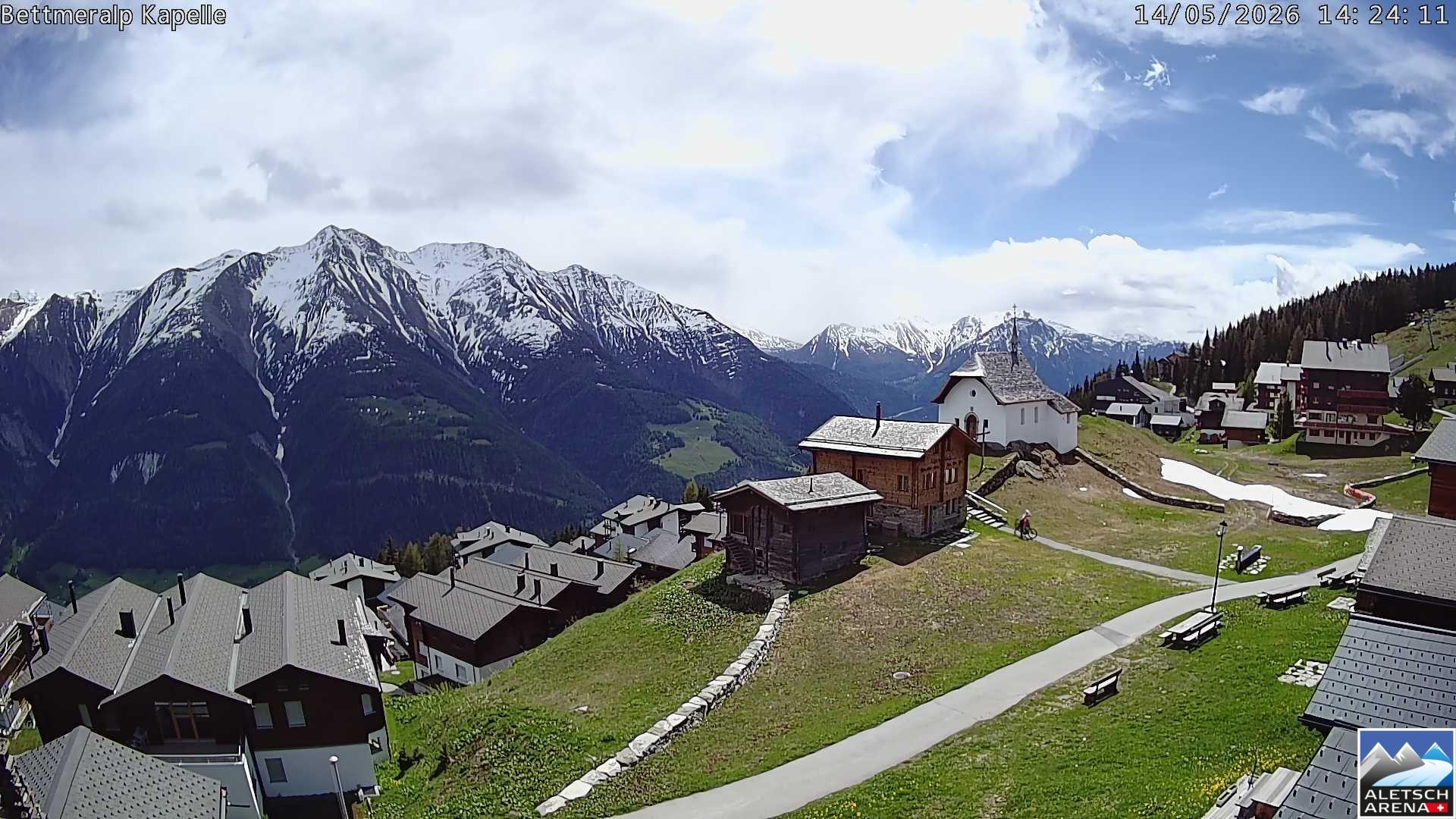 Archiv Foto Webcam Kapelle Bettmeralp