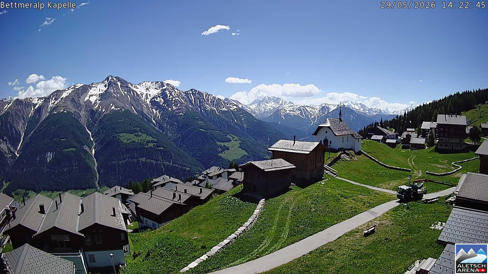 Archiv Foto Webcam Kapelle Bettmeralp