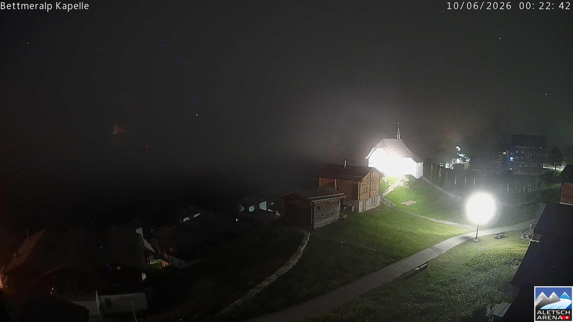 Archiv Foto Webcam Kapelle Bettmeralp