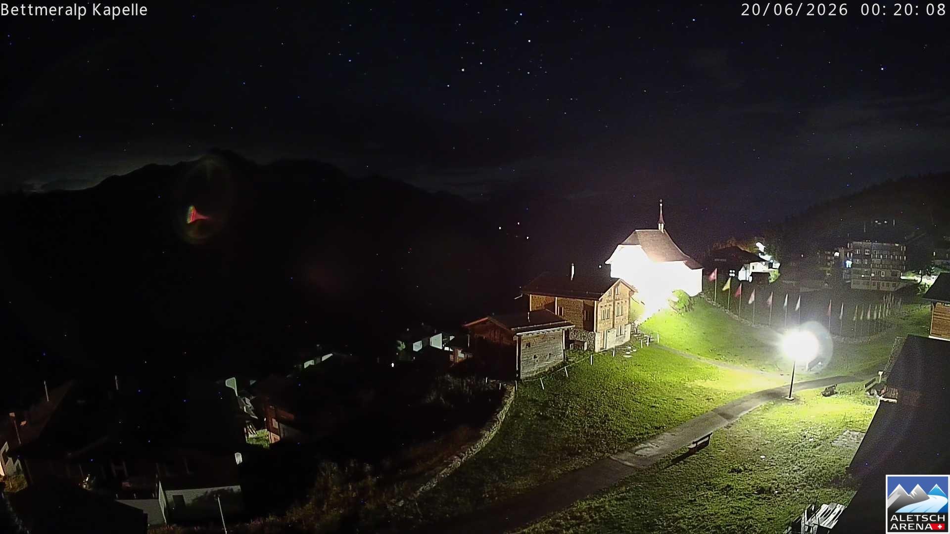 Archiv Foto Webcam Kapelle Bettmeralp