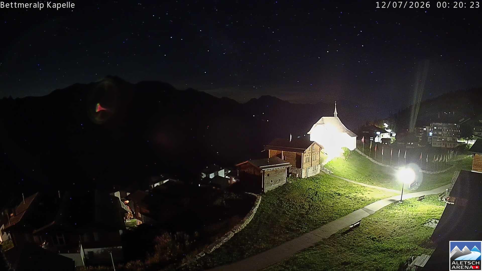Archiv Foto Webcam Kapelle Bettmeralp