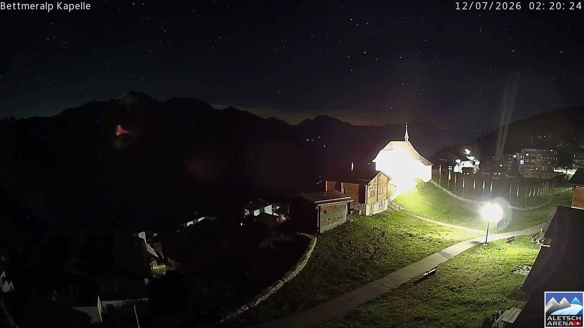 Archiv Foto Webcam Kapelle Bettmeralp