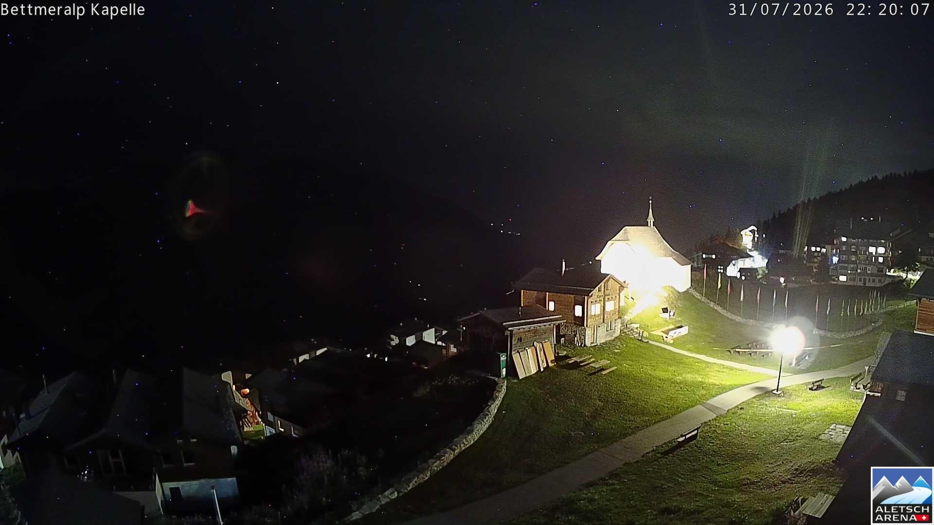 Archiv Foto Webcam Kapelle Bettmeralp