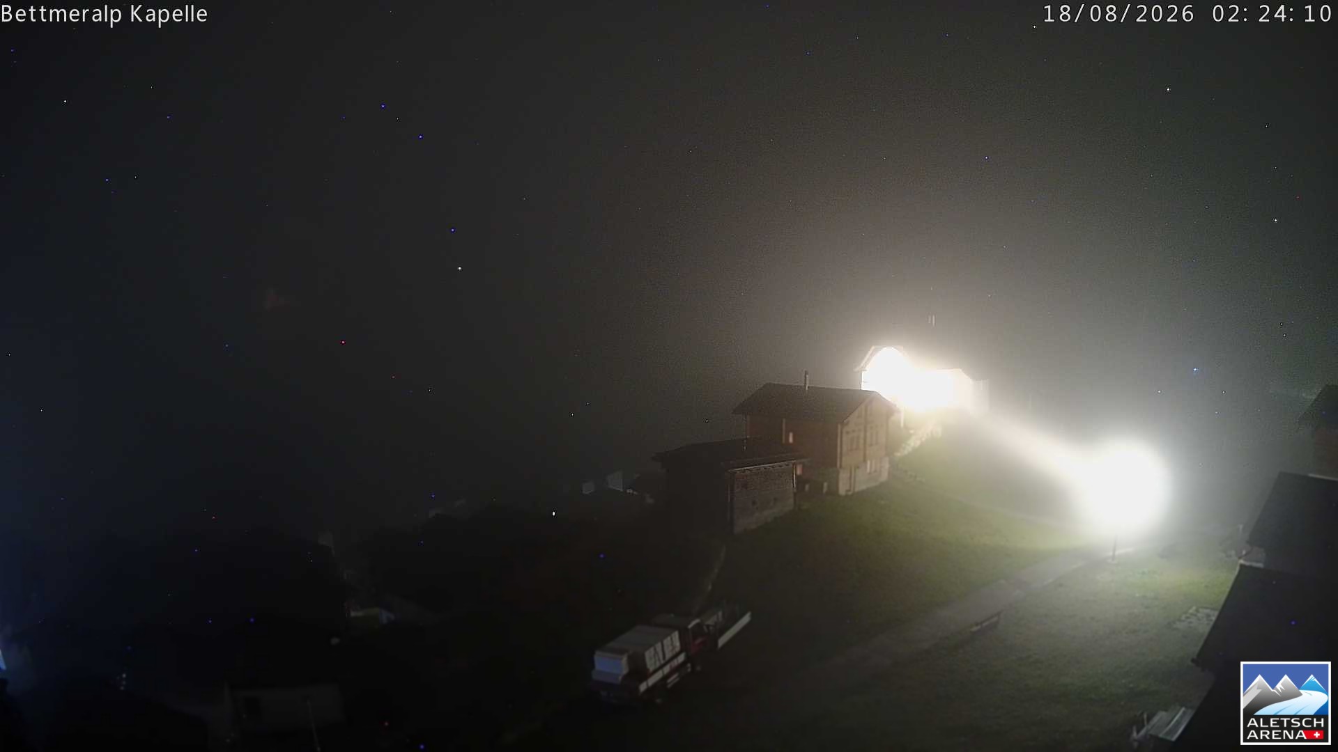 Archiv Foto Webcam Kapelle Bettmeralp