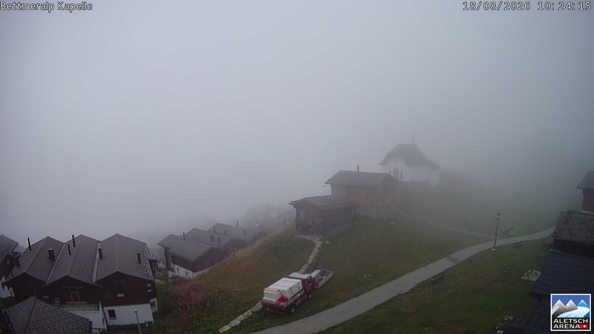 Archiv Foto Webcam Kapelle Bettmeralp