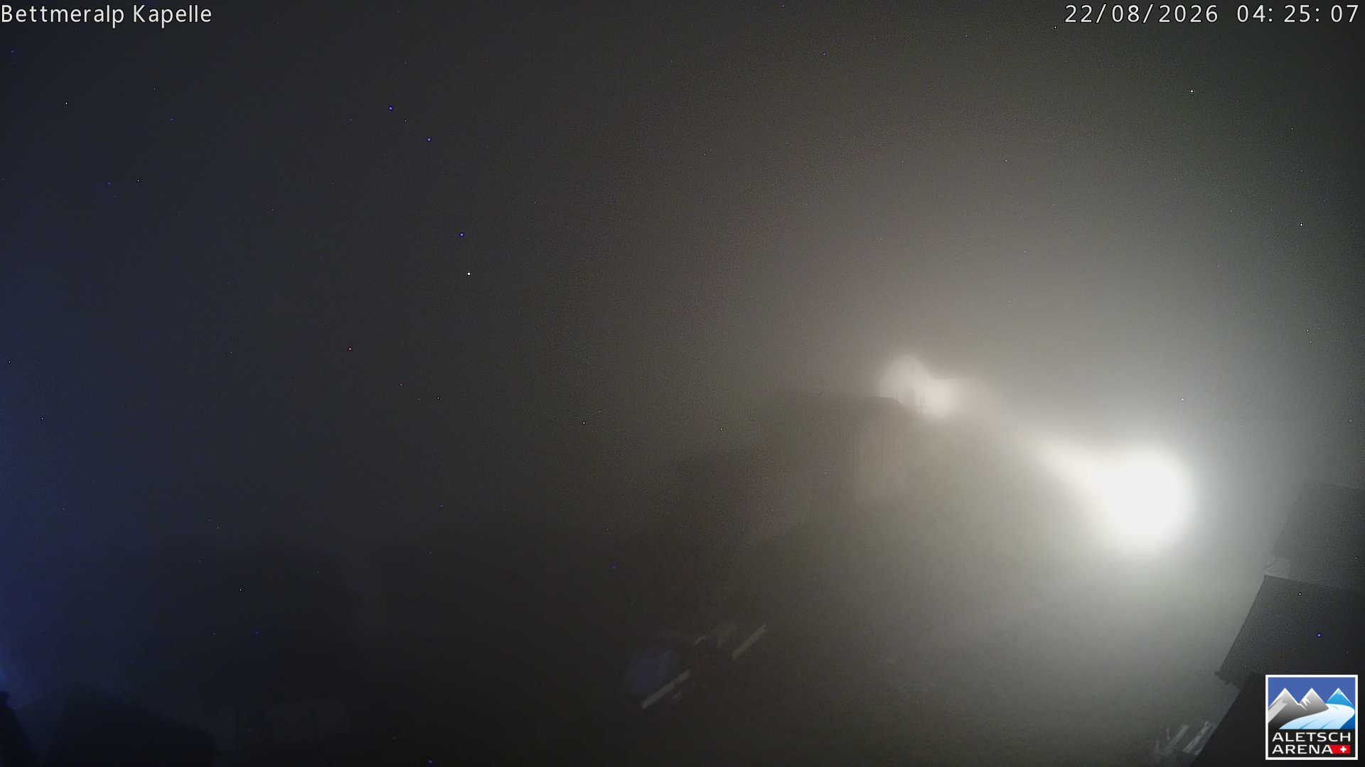 Archiv Foto Webcam Kapelle Bettmeralp