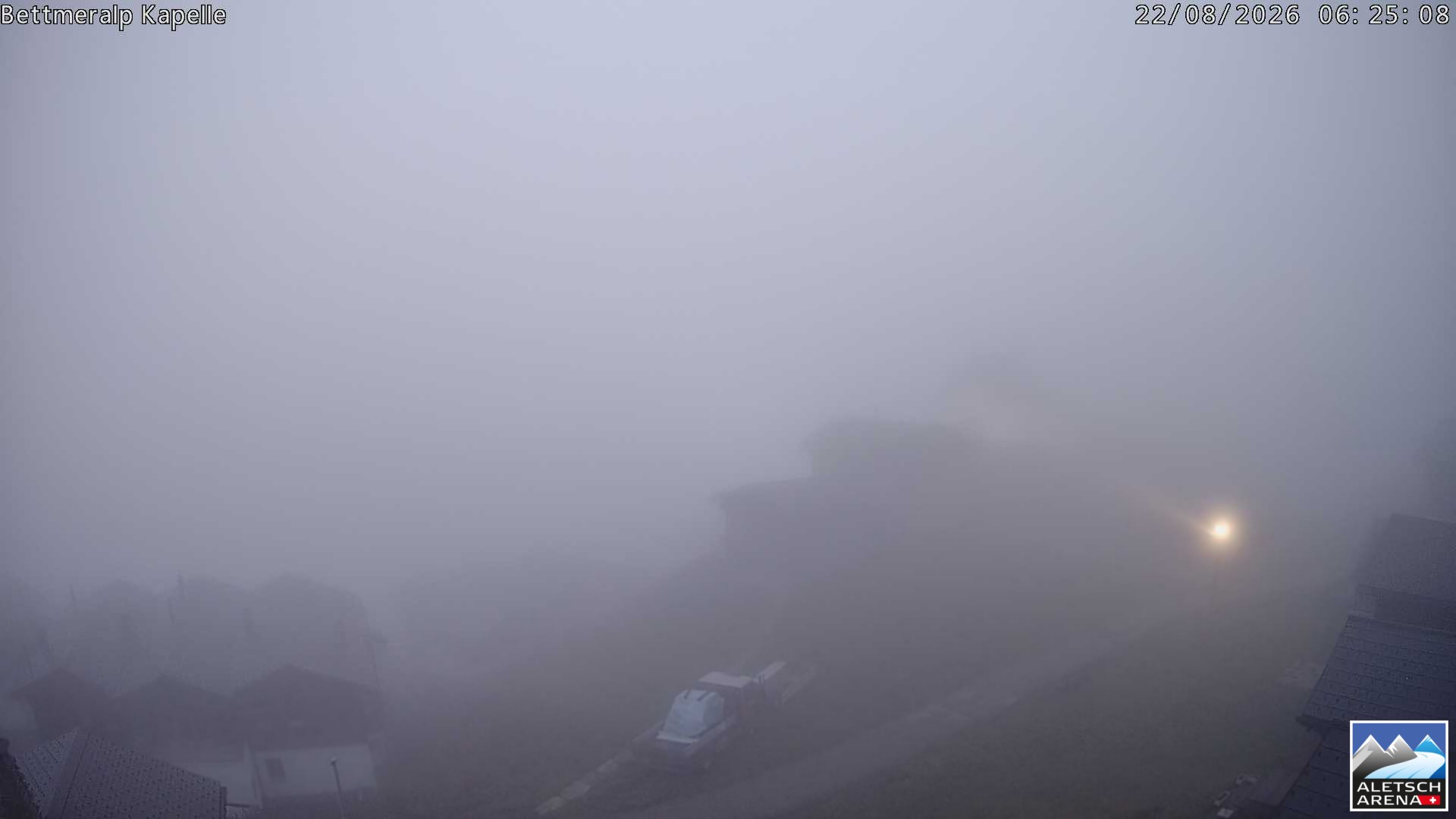 Archiv Foto Webcam Kapelle Bettmeralp