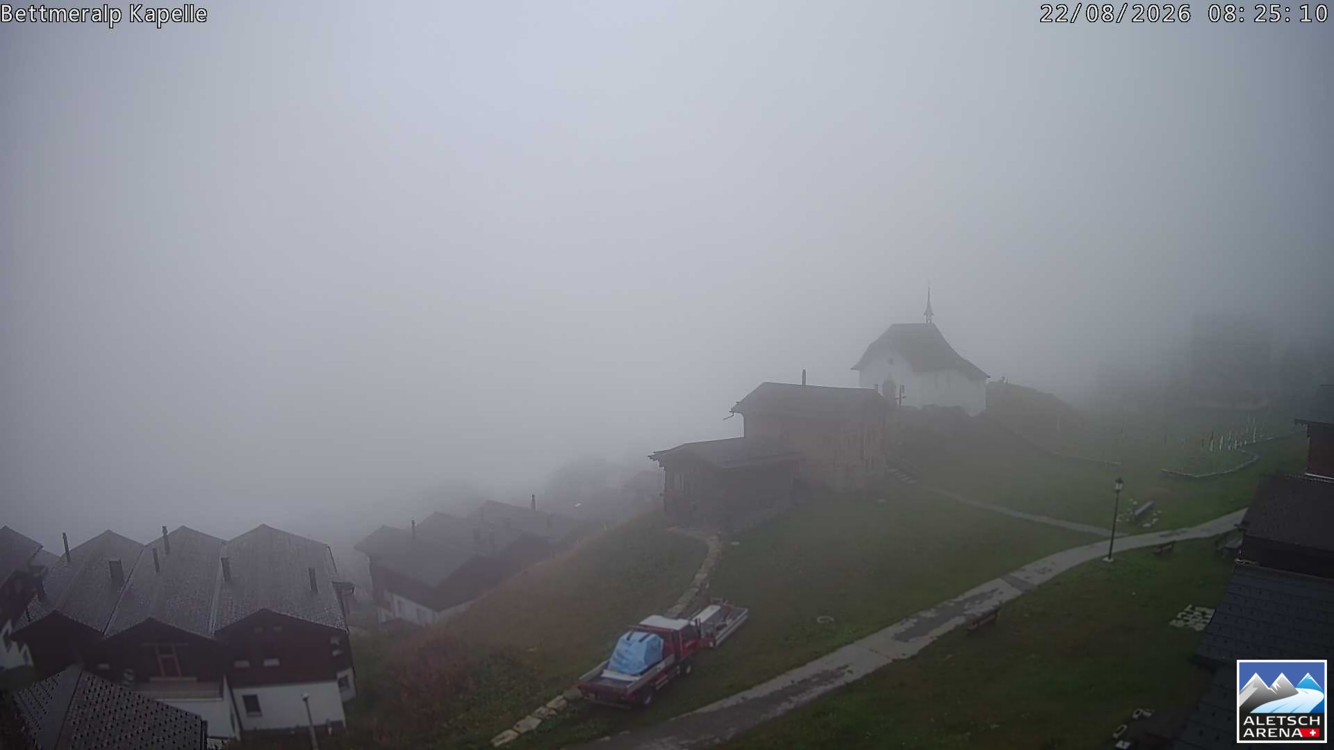 Archiv Foto Webcam Kapelle Bettmeralp