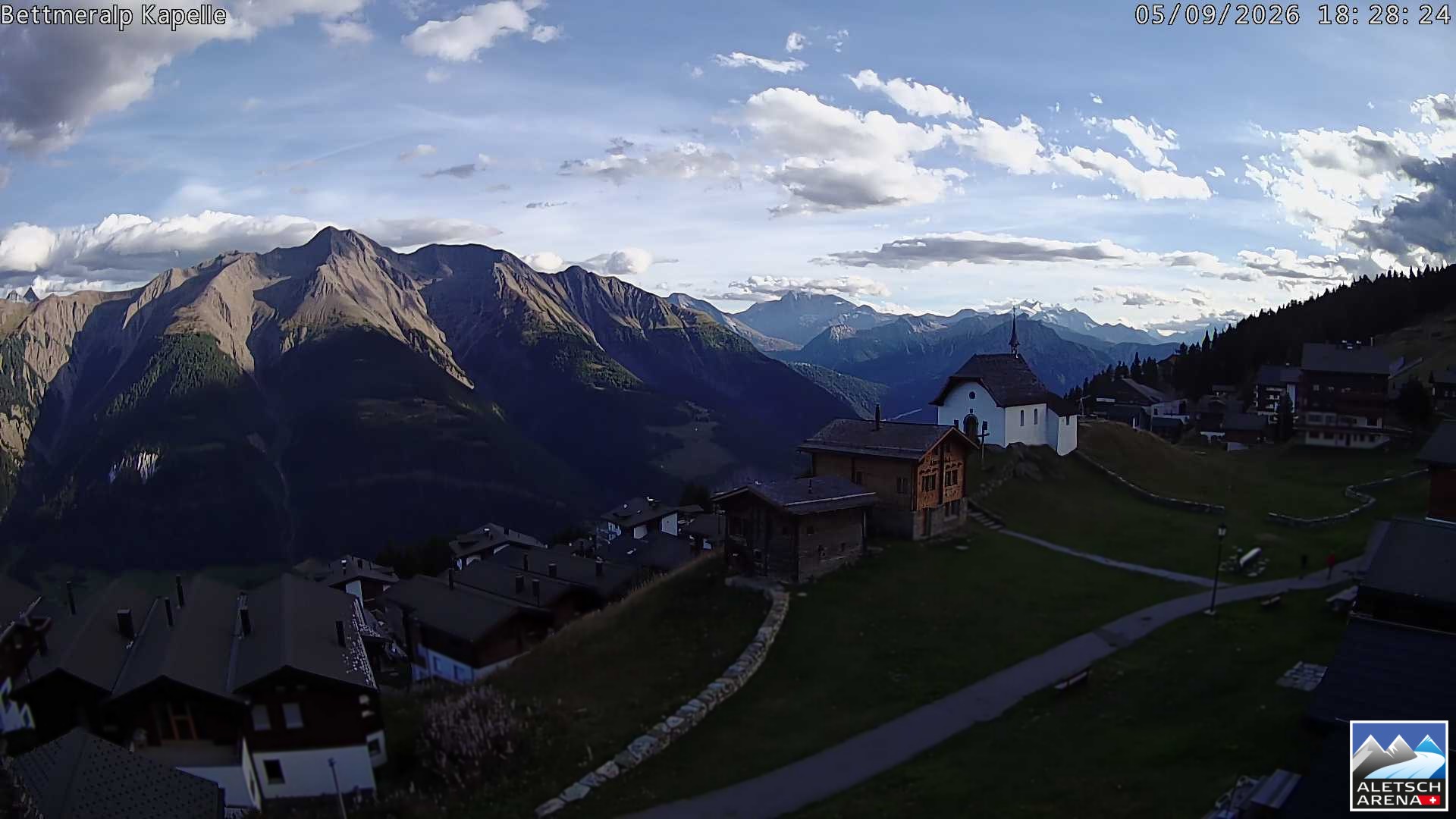 Archiv Foto Webcam Kapelle Bettmeralp