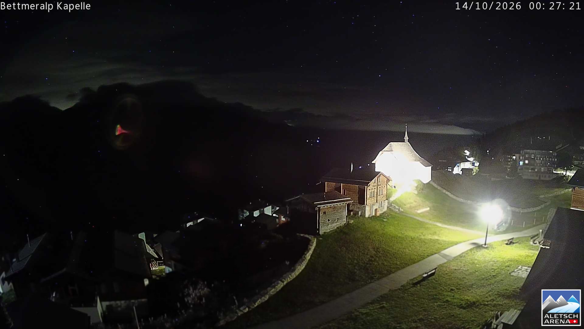 Archiv Foto Webcam Kapelle Bettmeralp