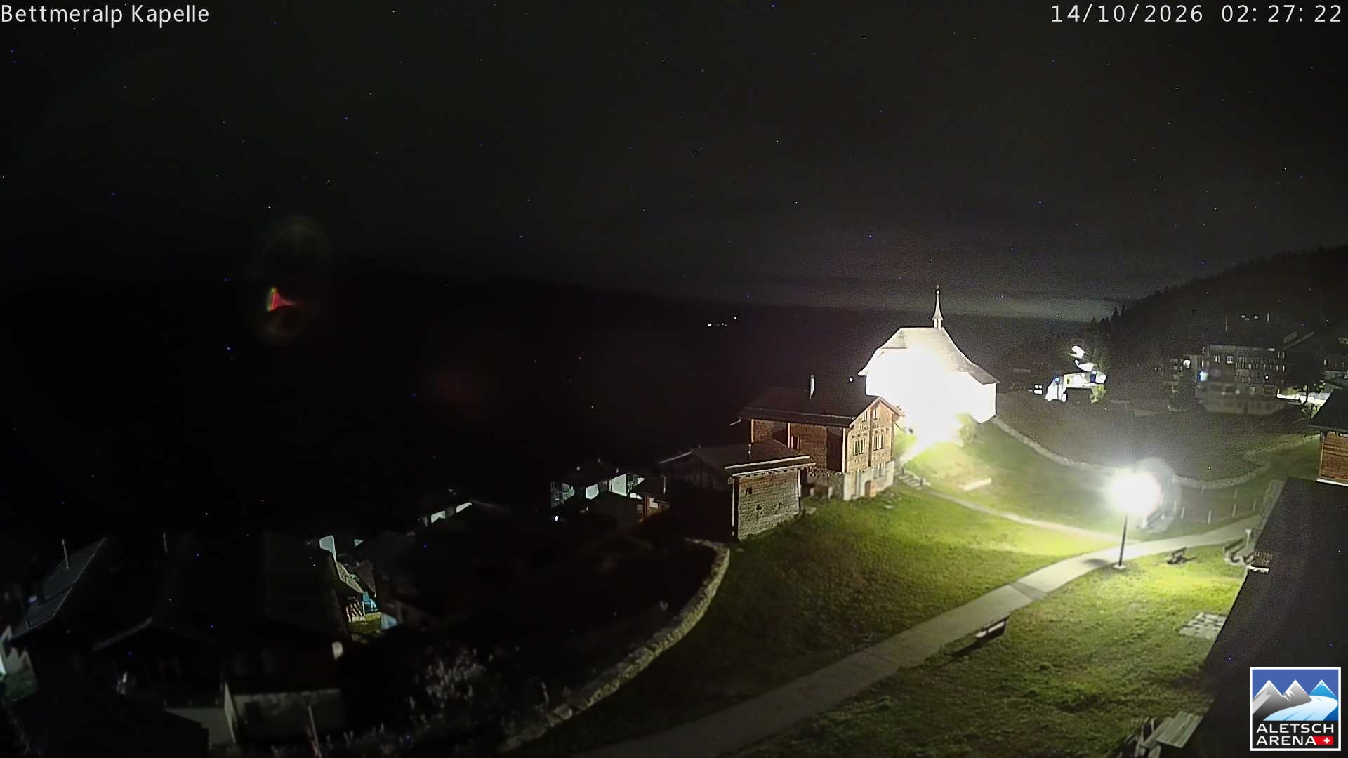 Archiv Foto Webcam Kapelle Bettmeralp