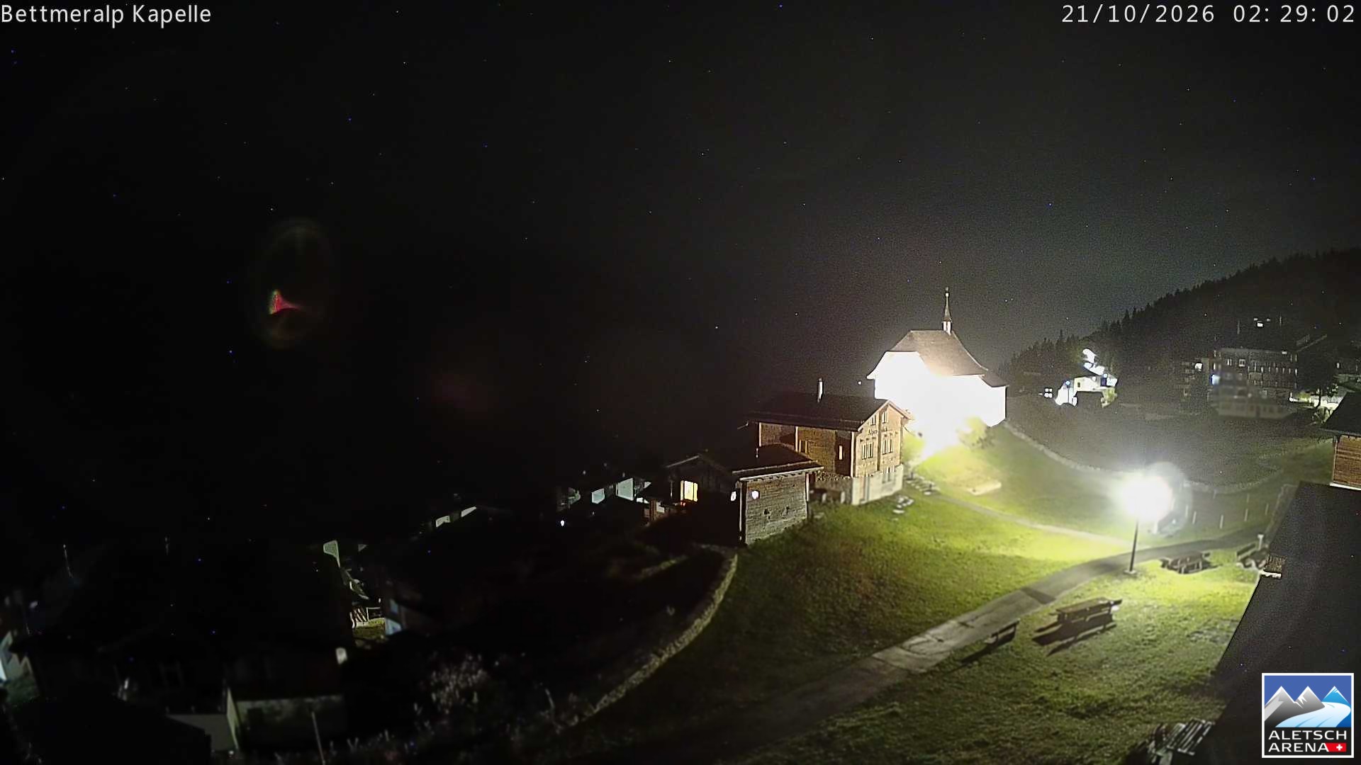 Archiv Foto Webcam Kapelle Bettmeralp